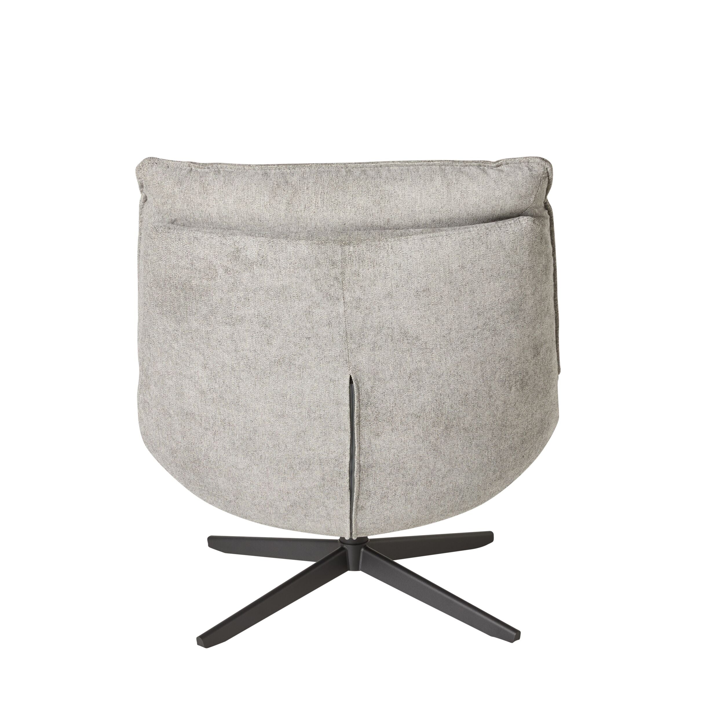 Dean Swivel Chair Textured Grey Weave - Image 4