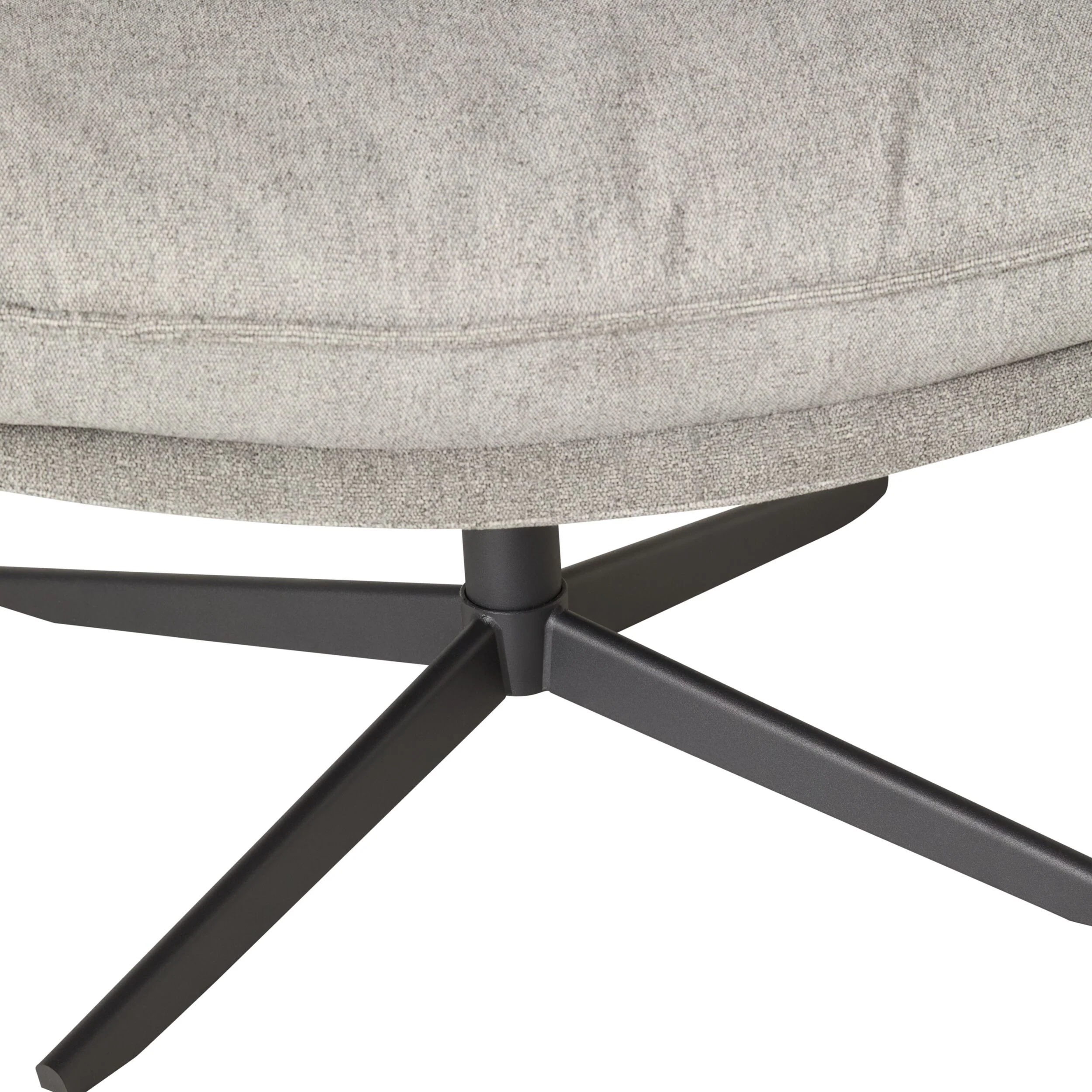 Dean Swivel Chair Textured Grey Weave - Image 5