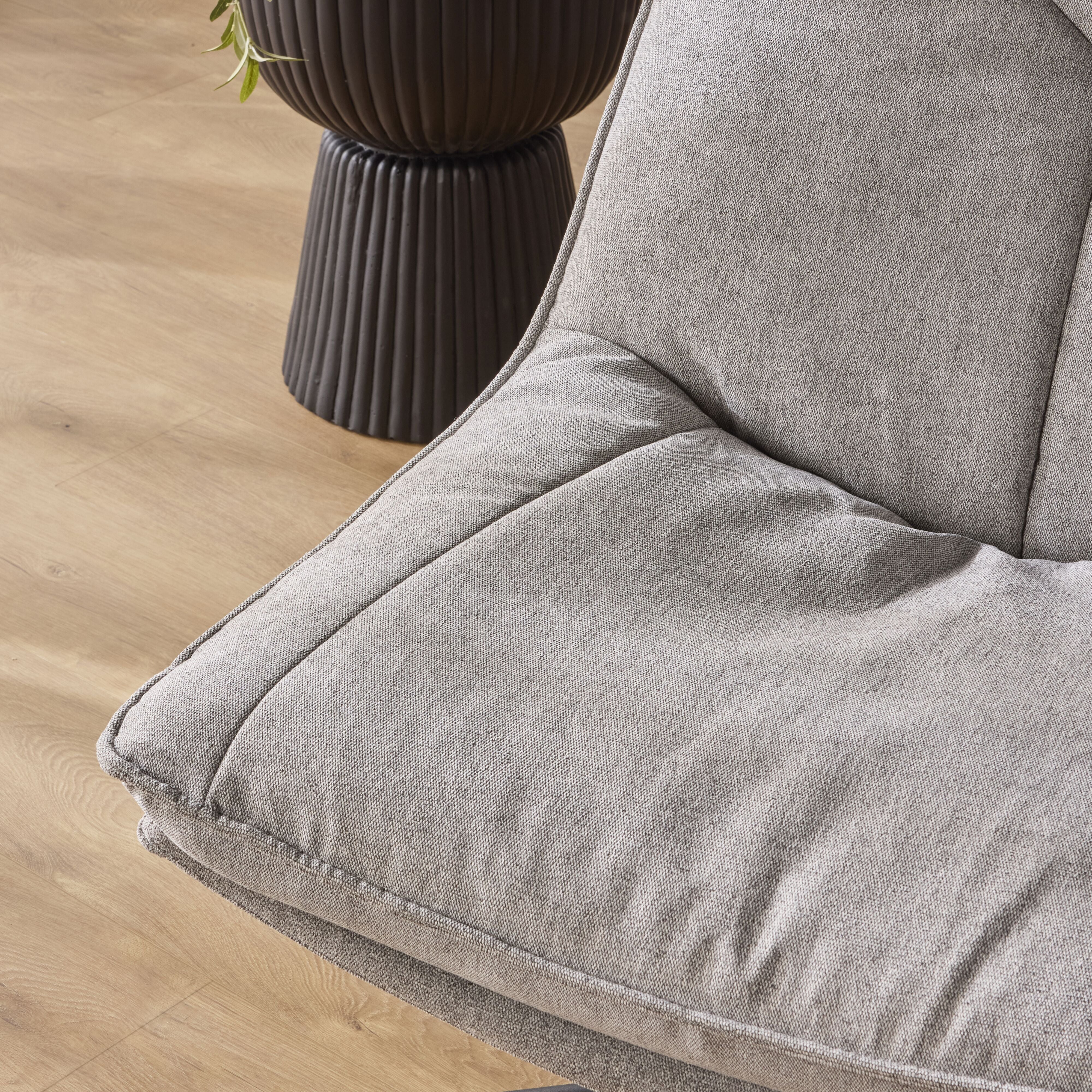 Dean Swivel Chair Textured Grey Weave - Image 9