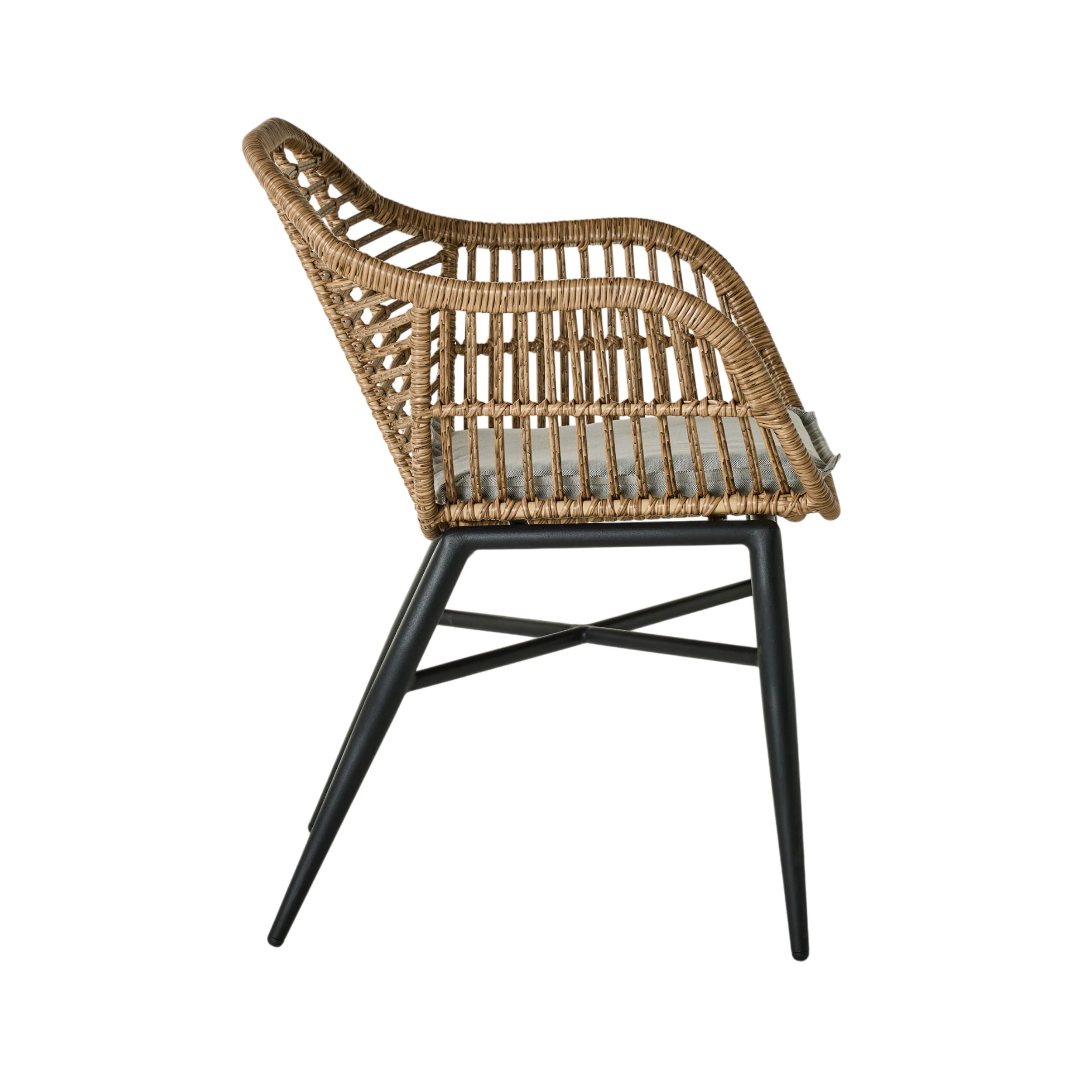 Deck Wicker Dining Chair Natural - Image 3