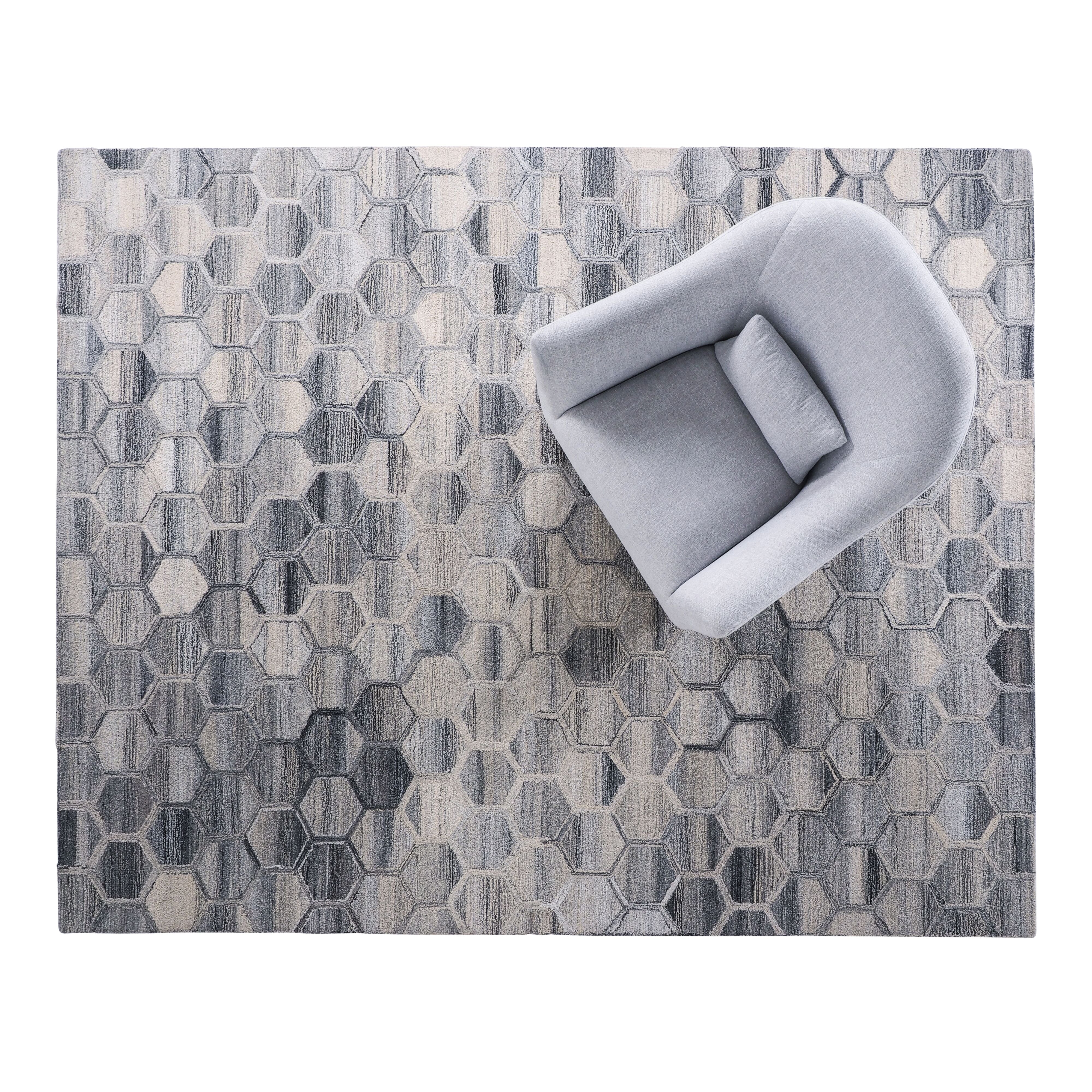 Deco Honeycomb Hand Tufted Rug 300x240cm - Image 9