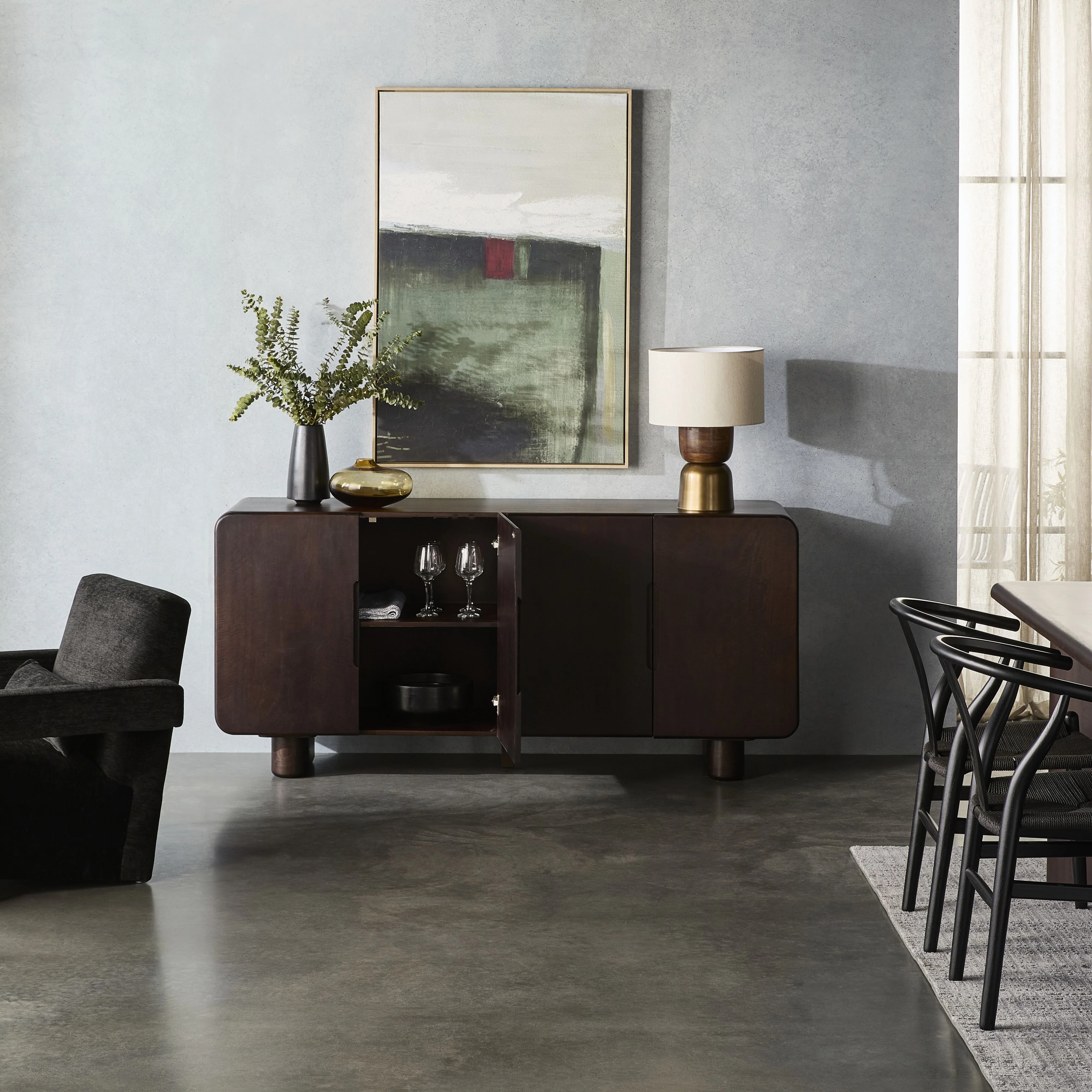 Dempsey 4 Door Sideboard - Image 7
