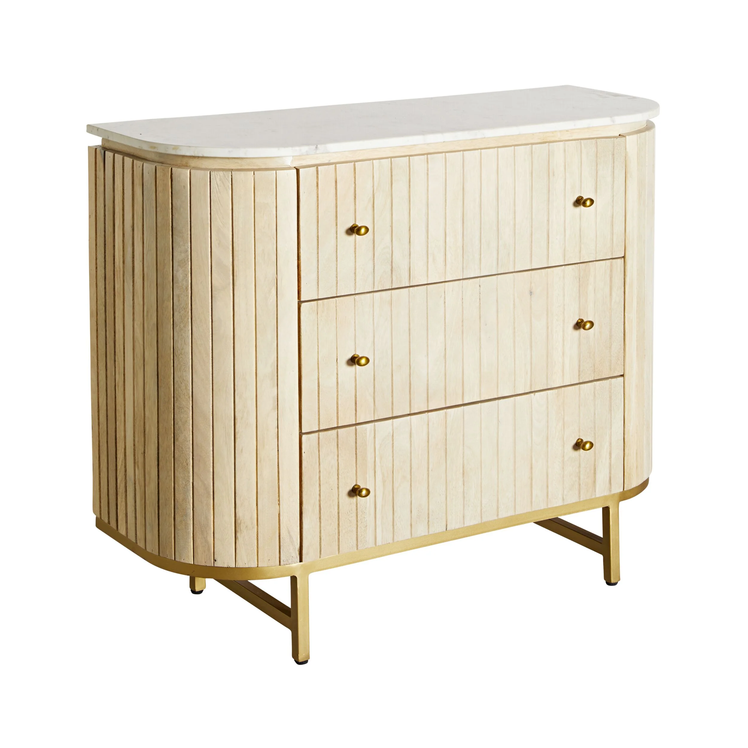Deva 3 drawer Chest with Marble Top - Image 2
