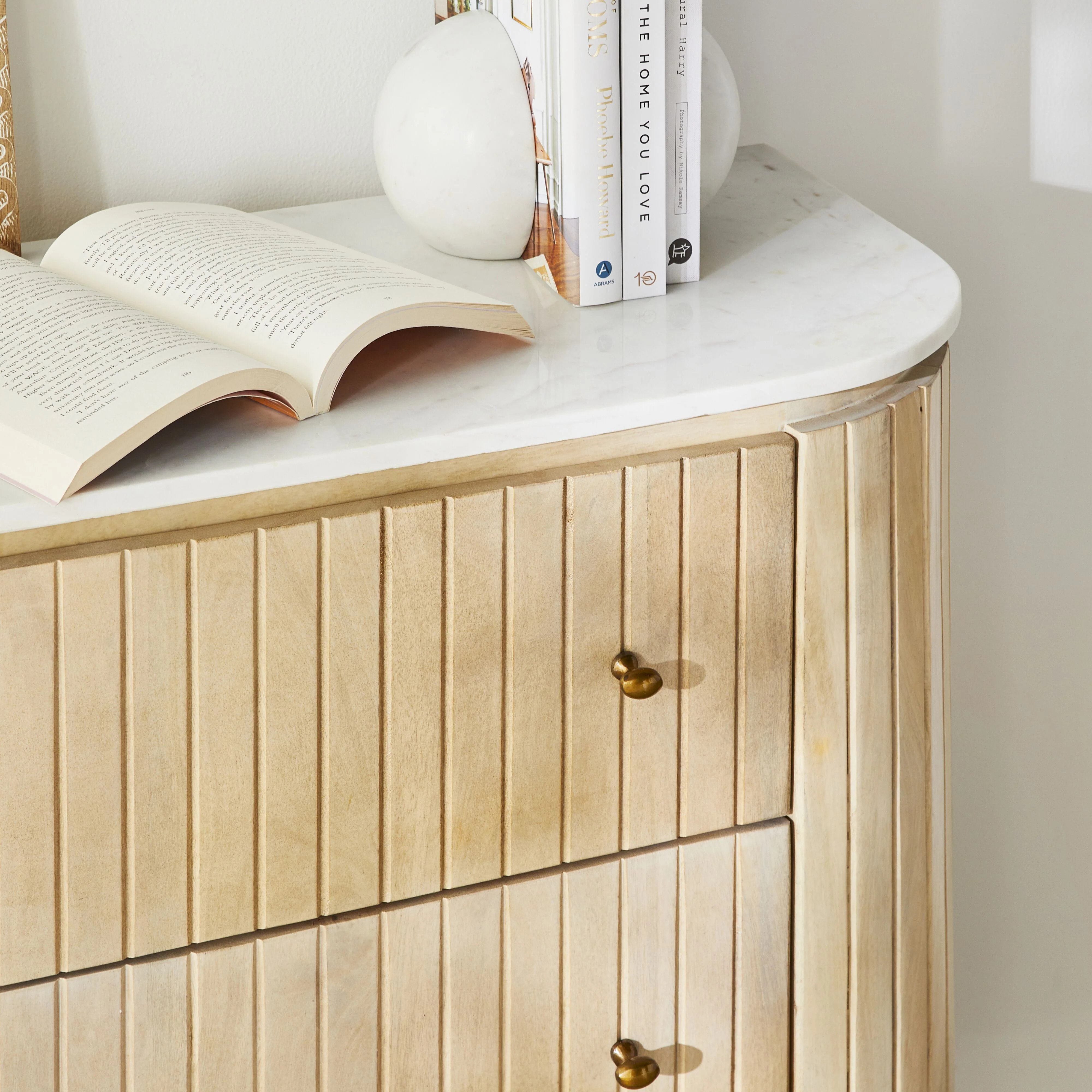 Deva 3 drawer Chest with Marble Top - Image 9