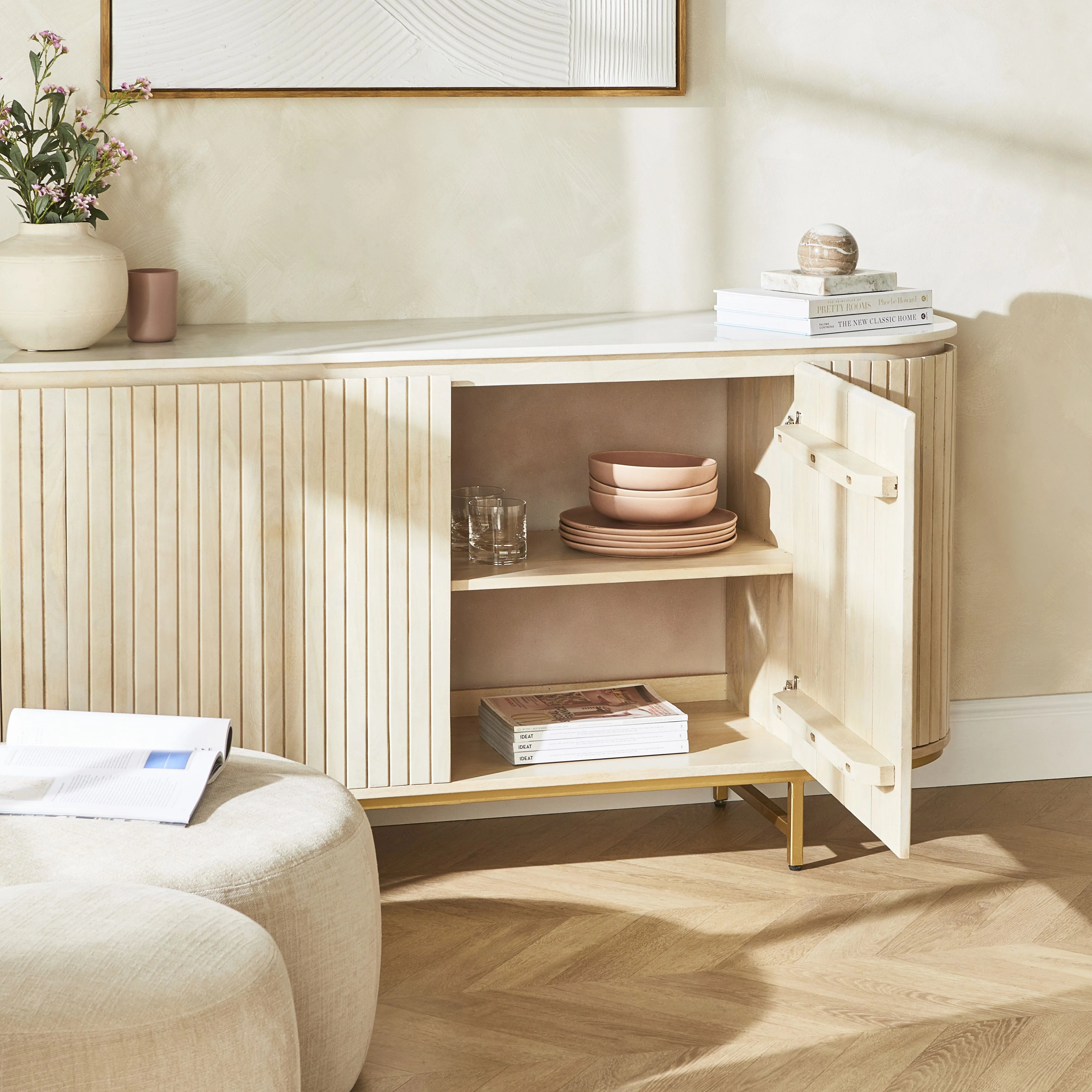 Deva 4 Door Buffet 170 x 80 x 43cm - Image 12