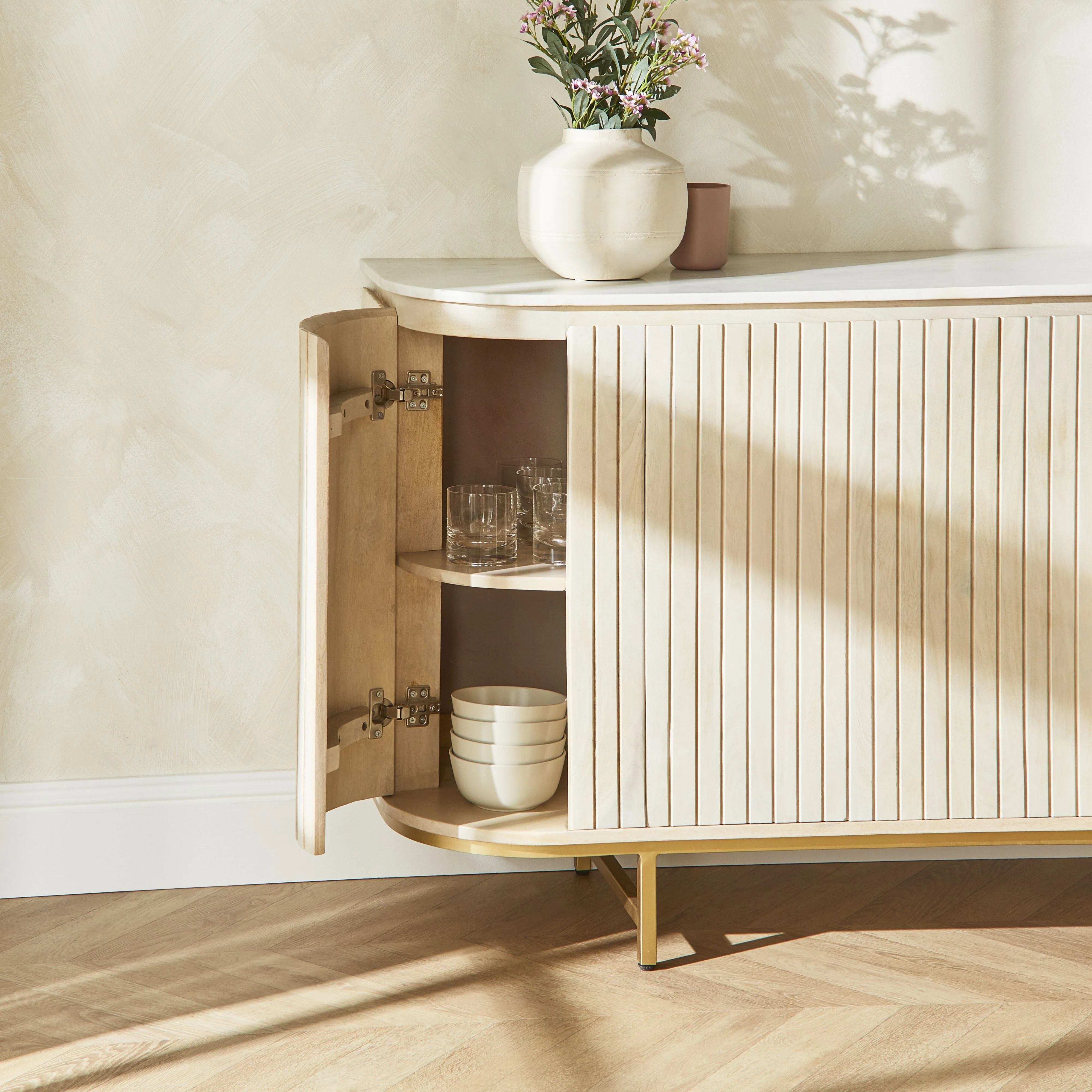 Deva 4 Door Buffet 170 x 80 x 43cm - Image 15