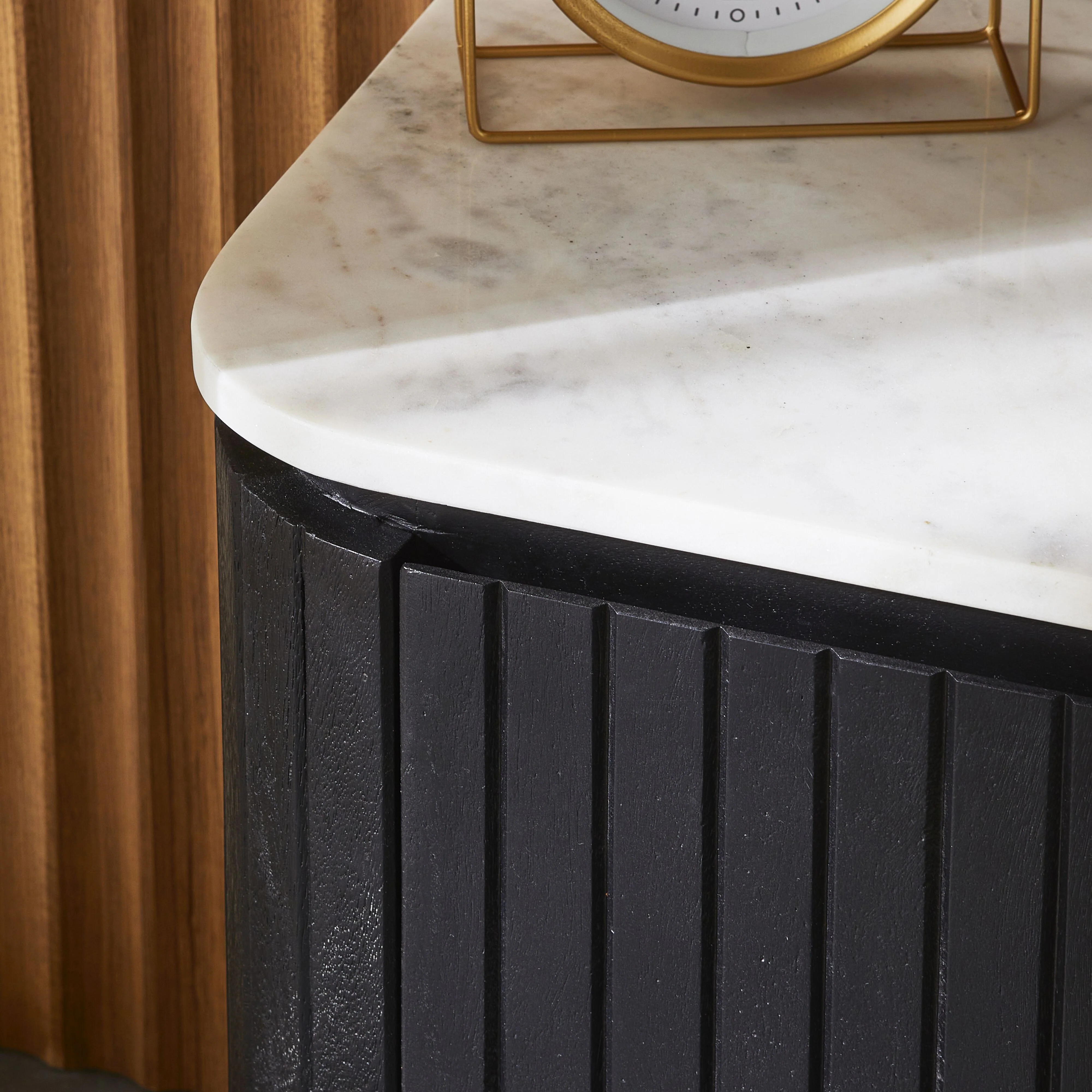 Deva Bedside with Marble Top Black - Image 10