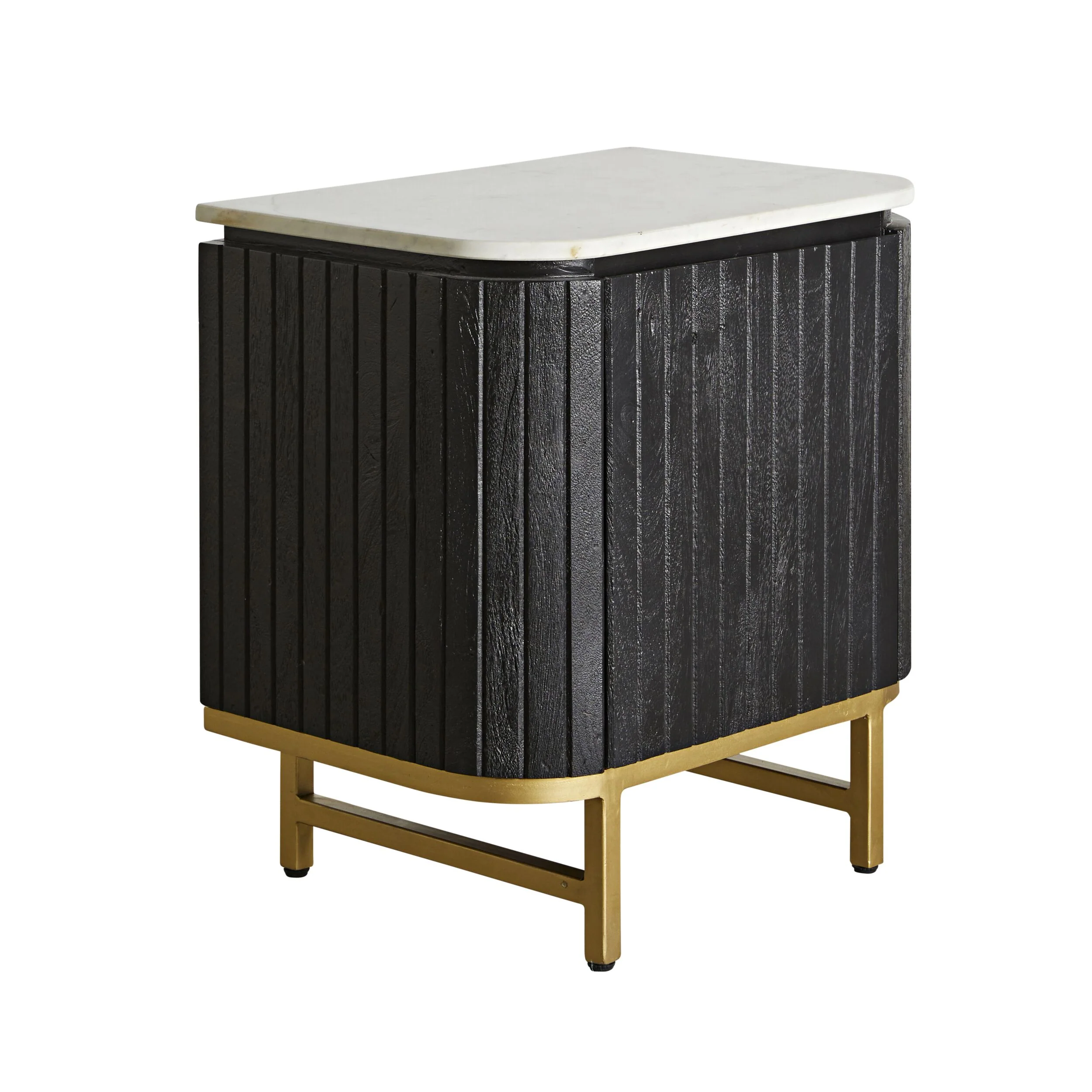 Deva Bedside with Marble Top Black - Image 2