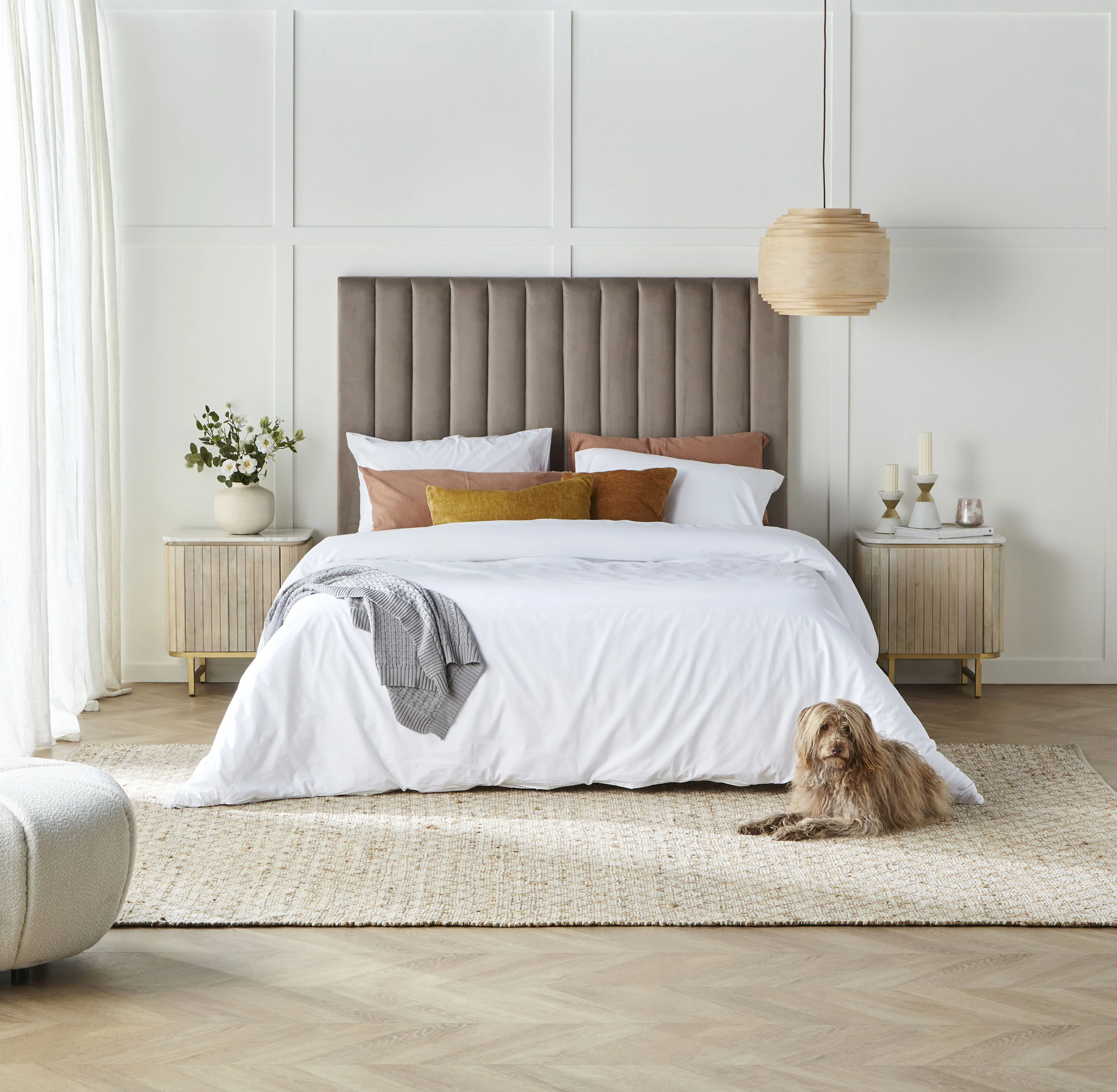 Deva Bedside with Marble Top Natural - Image 10