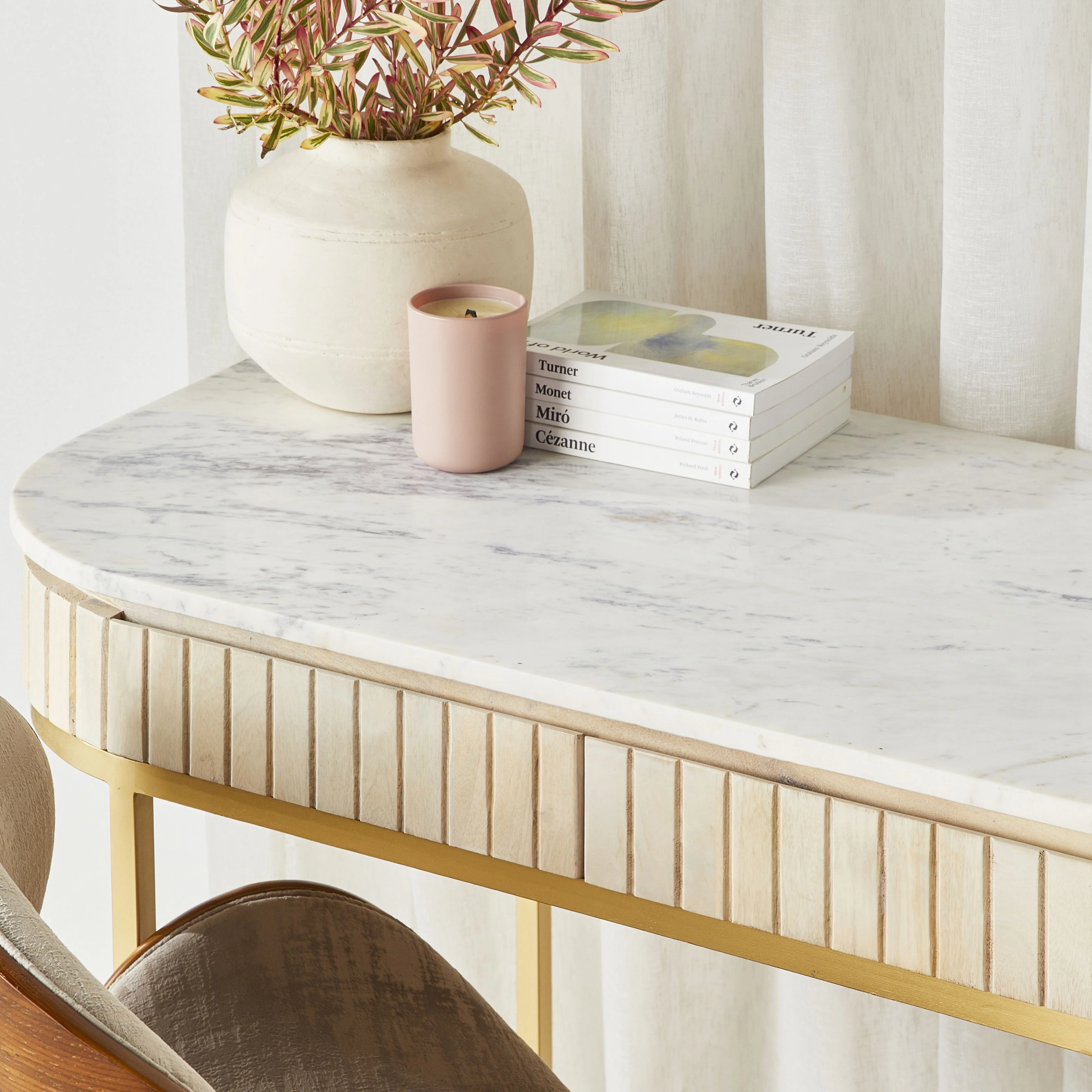 Deva Desk with Marble Top - Image 9