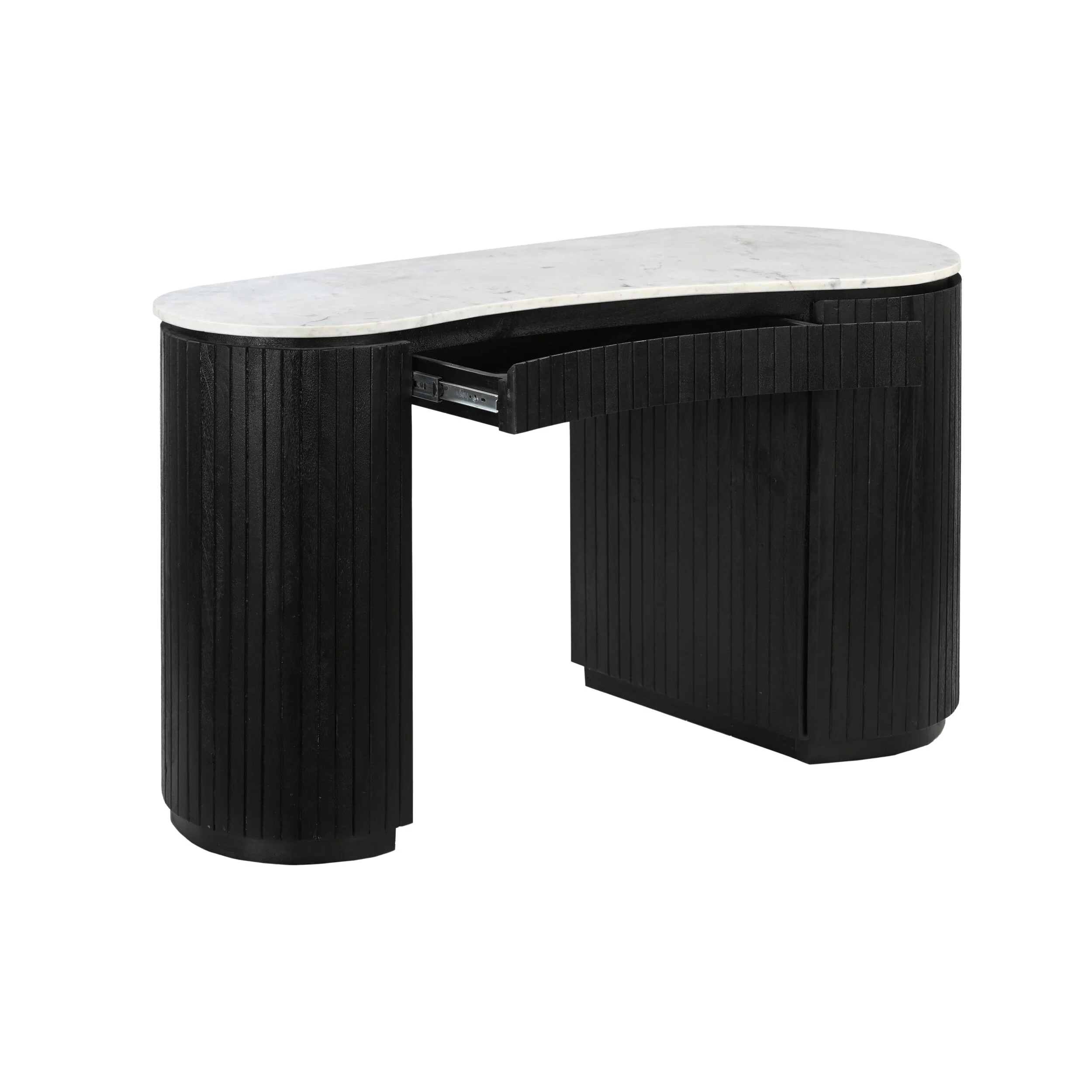 Deva Double Pedestal Desk Black - Image 3