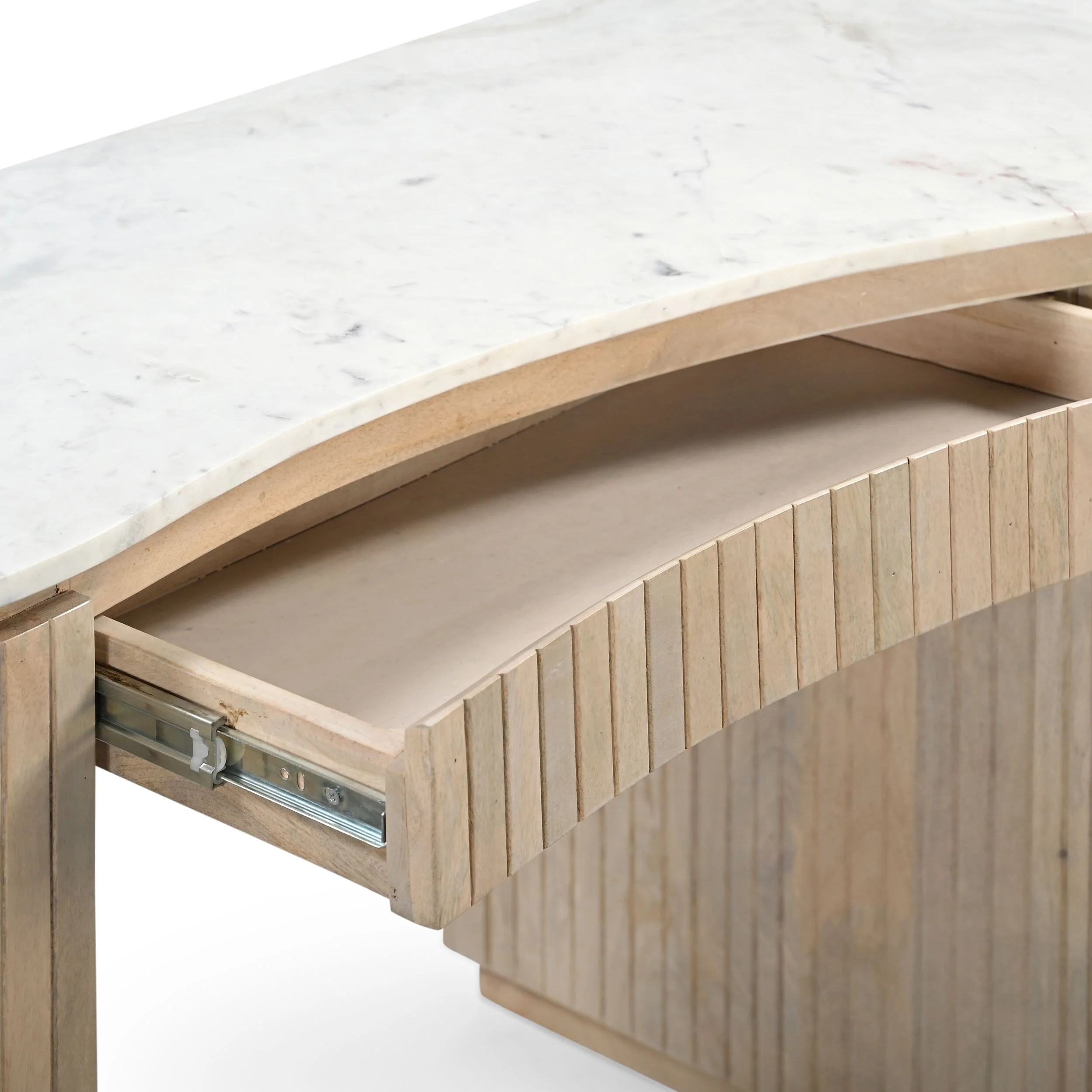Deva Double Pedestal Desk Natural - Image 6
