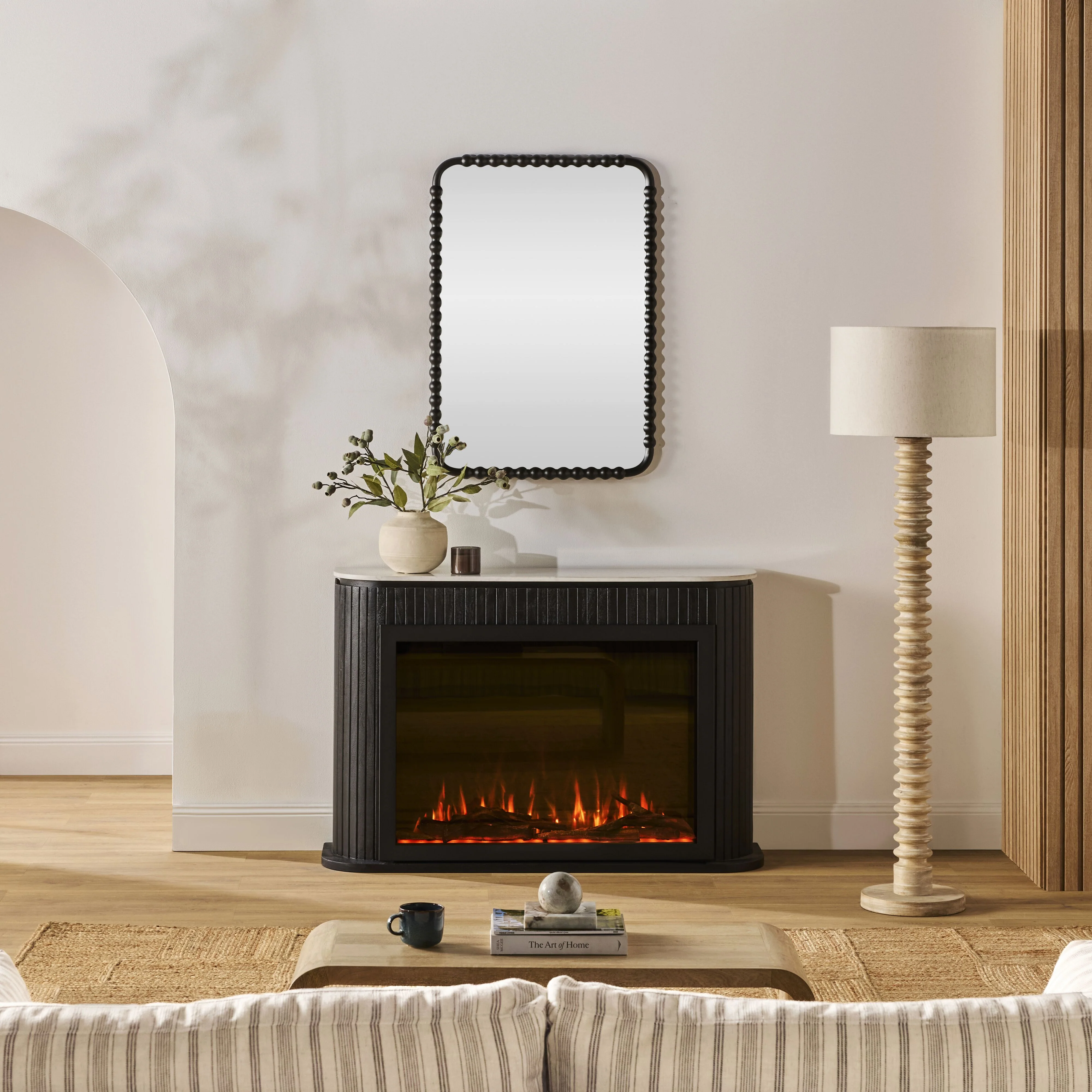 Deva Fireplace Black with Insert Package - Image 4