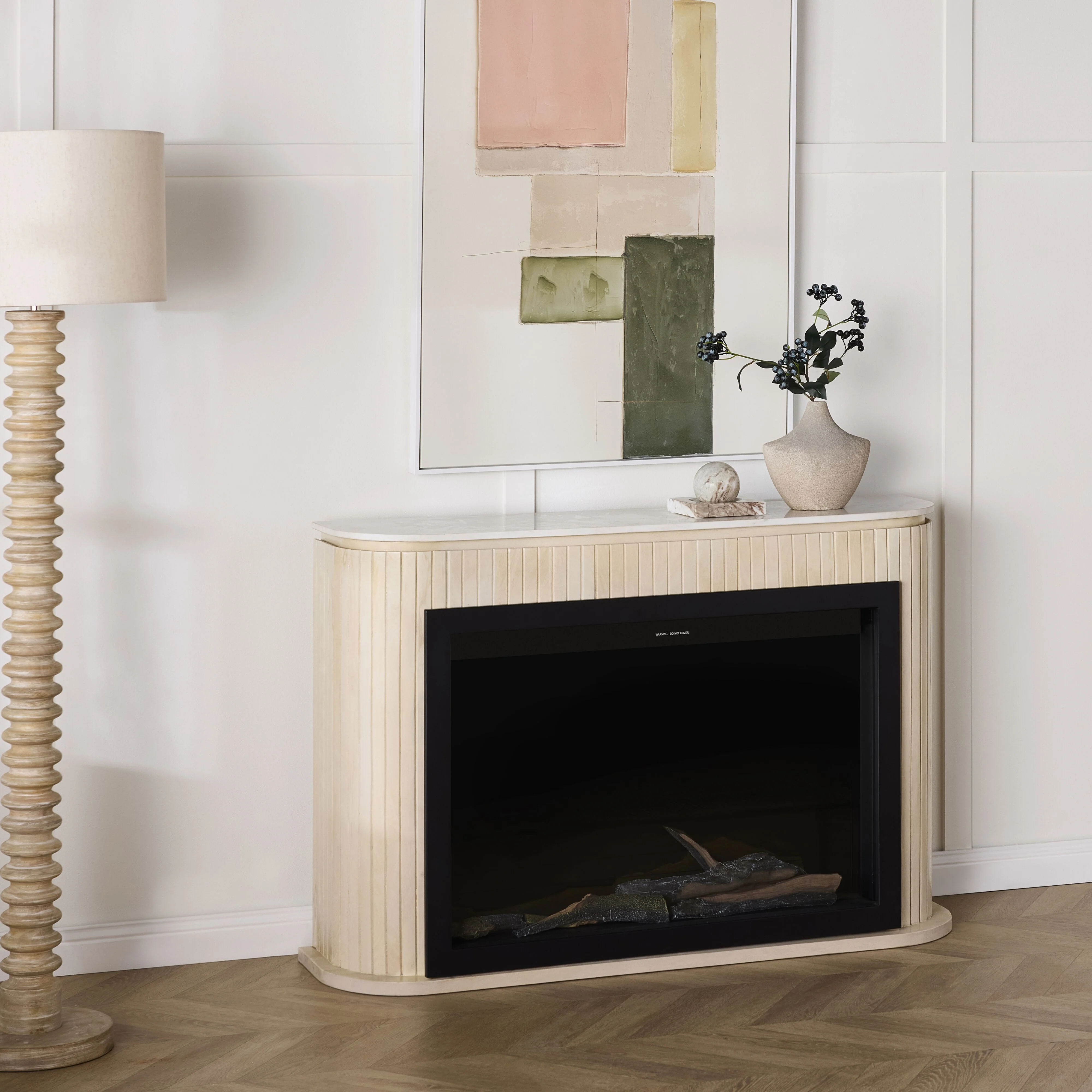 Deva Fireplace Natural with Insert Package - Image 5
