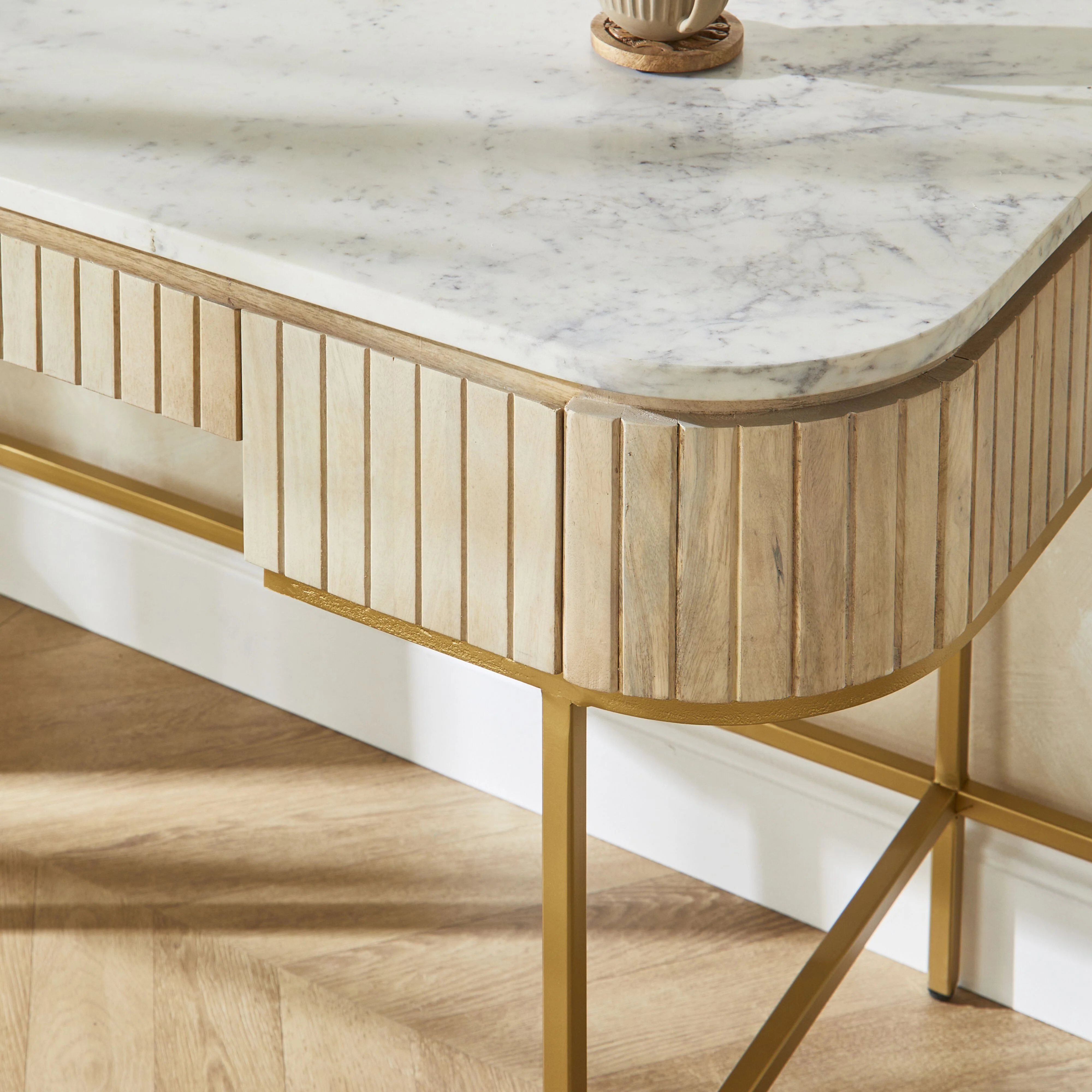 Deva Large 3 Drawer Desk - Image 11