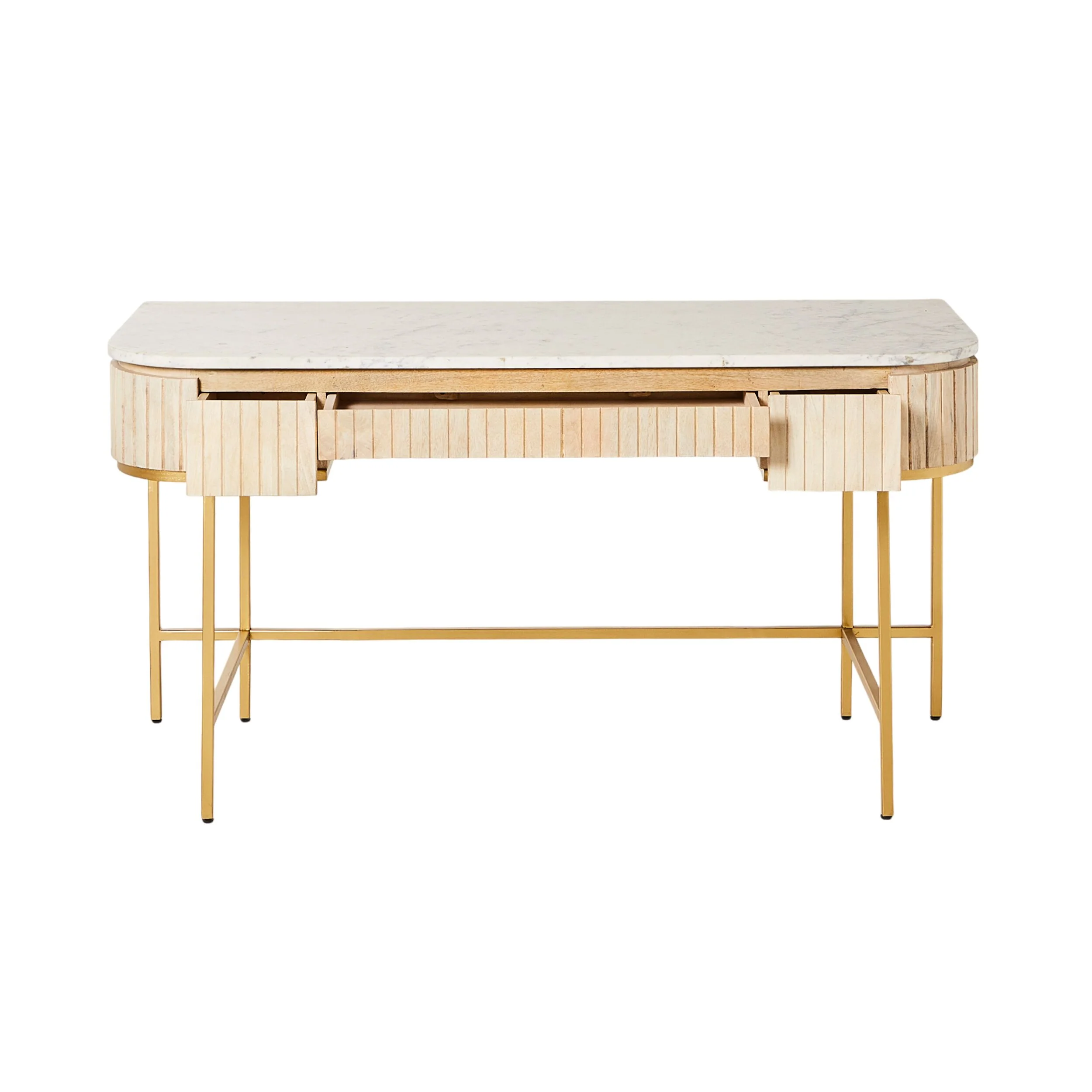 Deva Large 3 Drawer Desk - Image 2