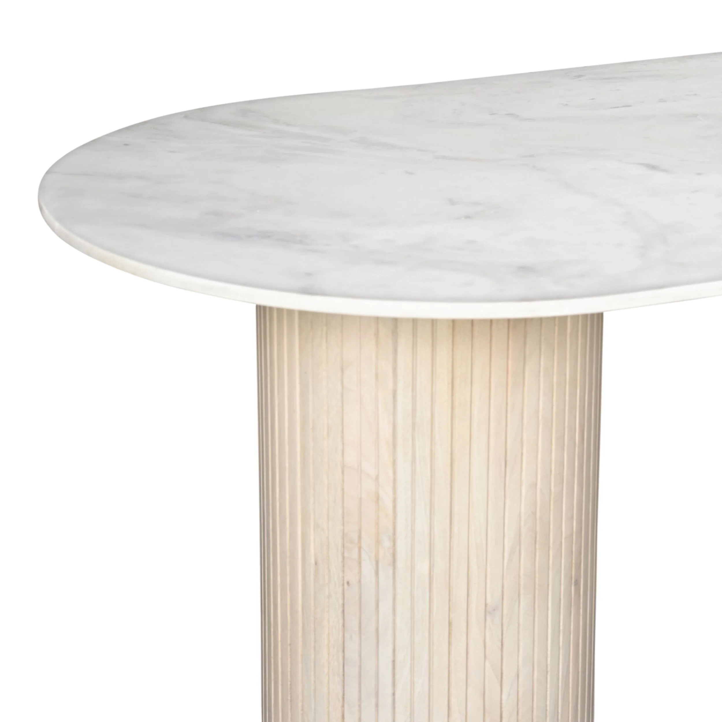 Deva Oval Marble Dining Table 240cm - Image 3