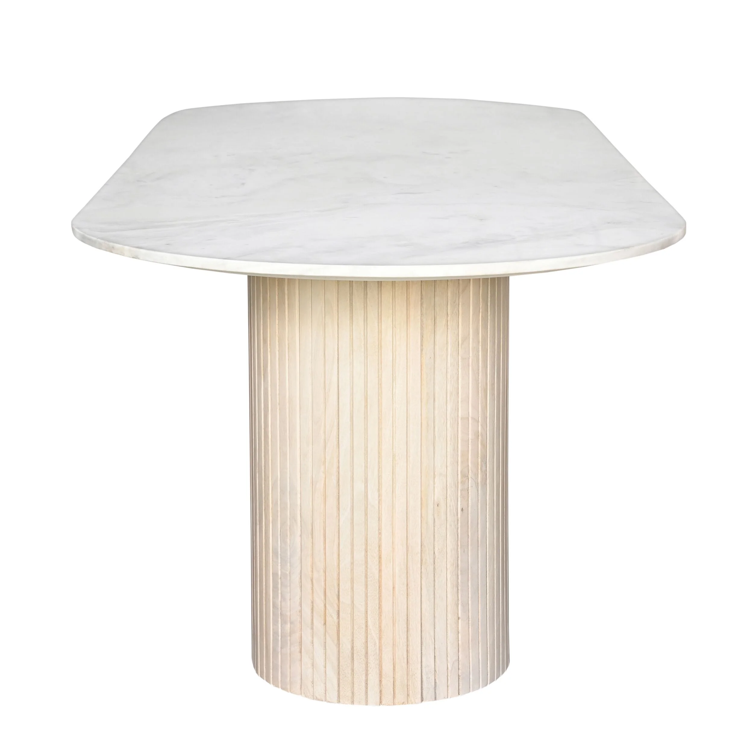 Deva Oval Marble Dining Table 240cm - Image 4