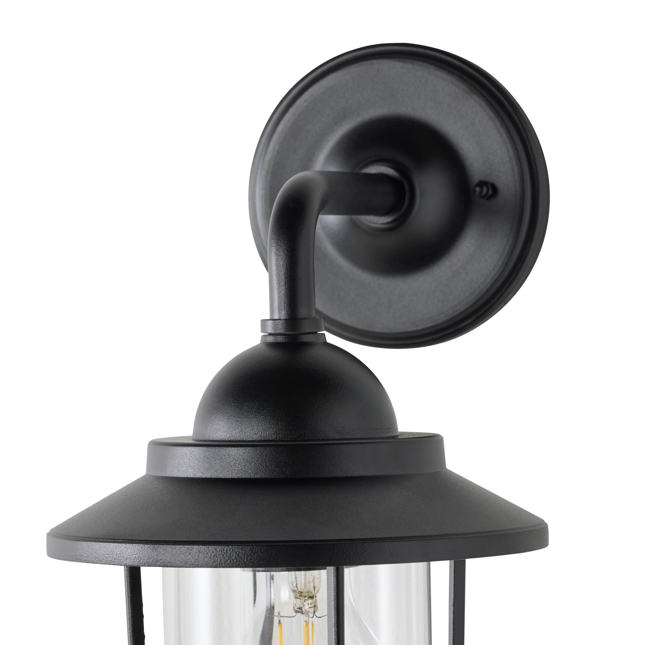 Devon 1 Light Exterior Wall Bracket Black - Image 3