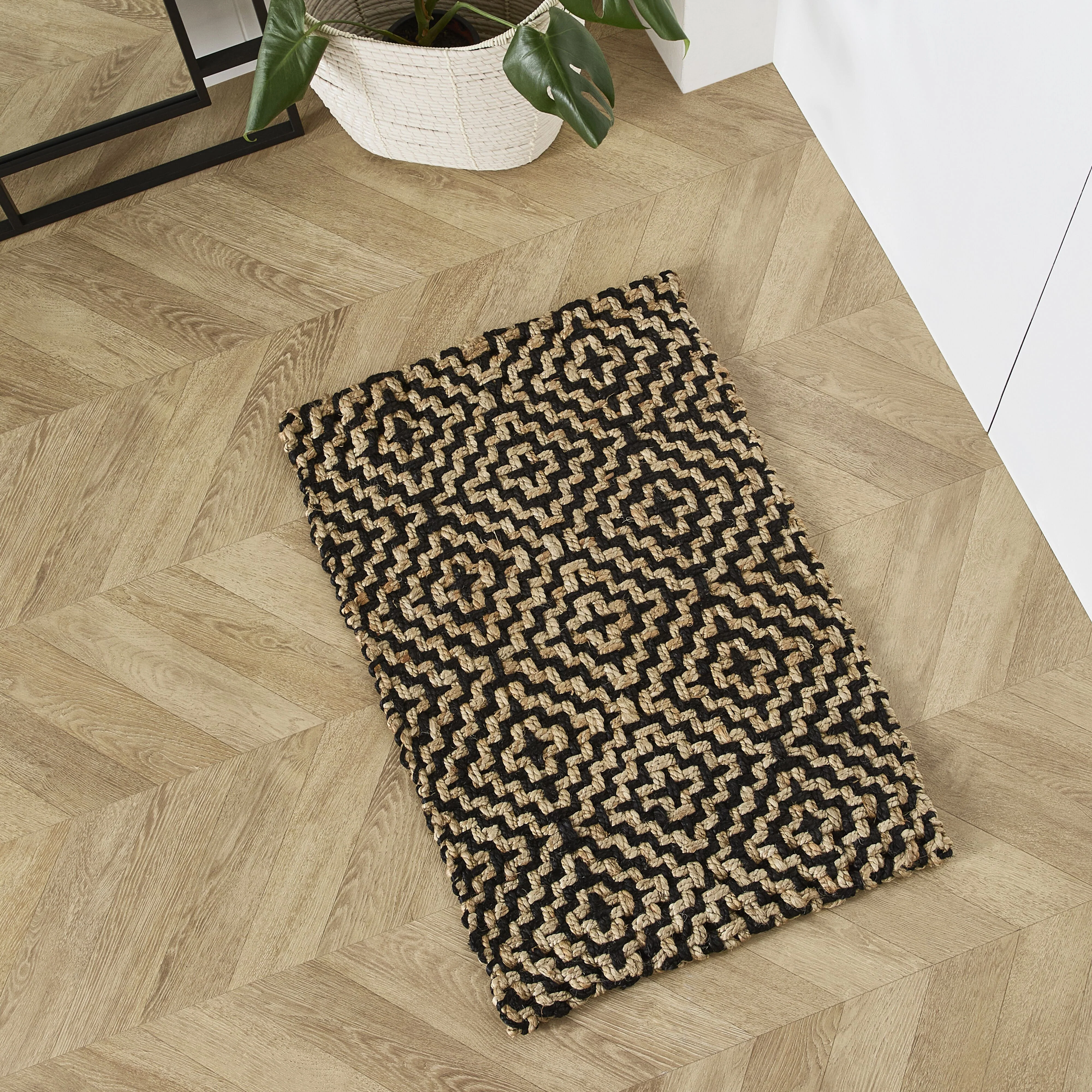 Diamond Jute Doormat 60x90cm - Image 3