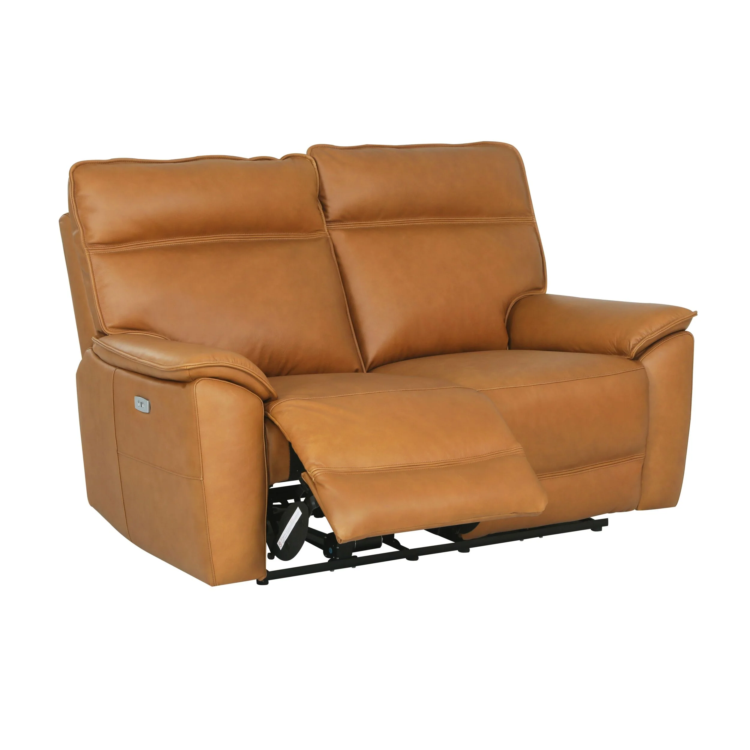 Dillon 2 Seater Leather Recliner Sofa Dakota Light Chestnut - Image 3