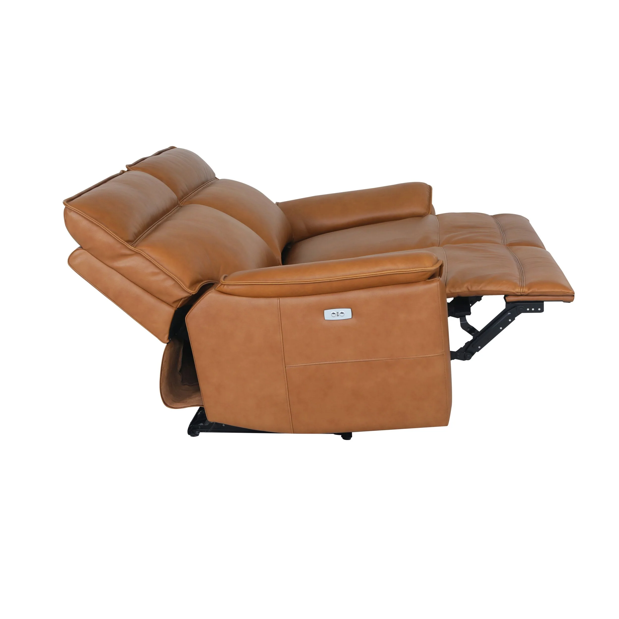 Dillon 2 Seater Leather Recliner Sofa Dakota Light Chestnut - Image 4