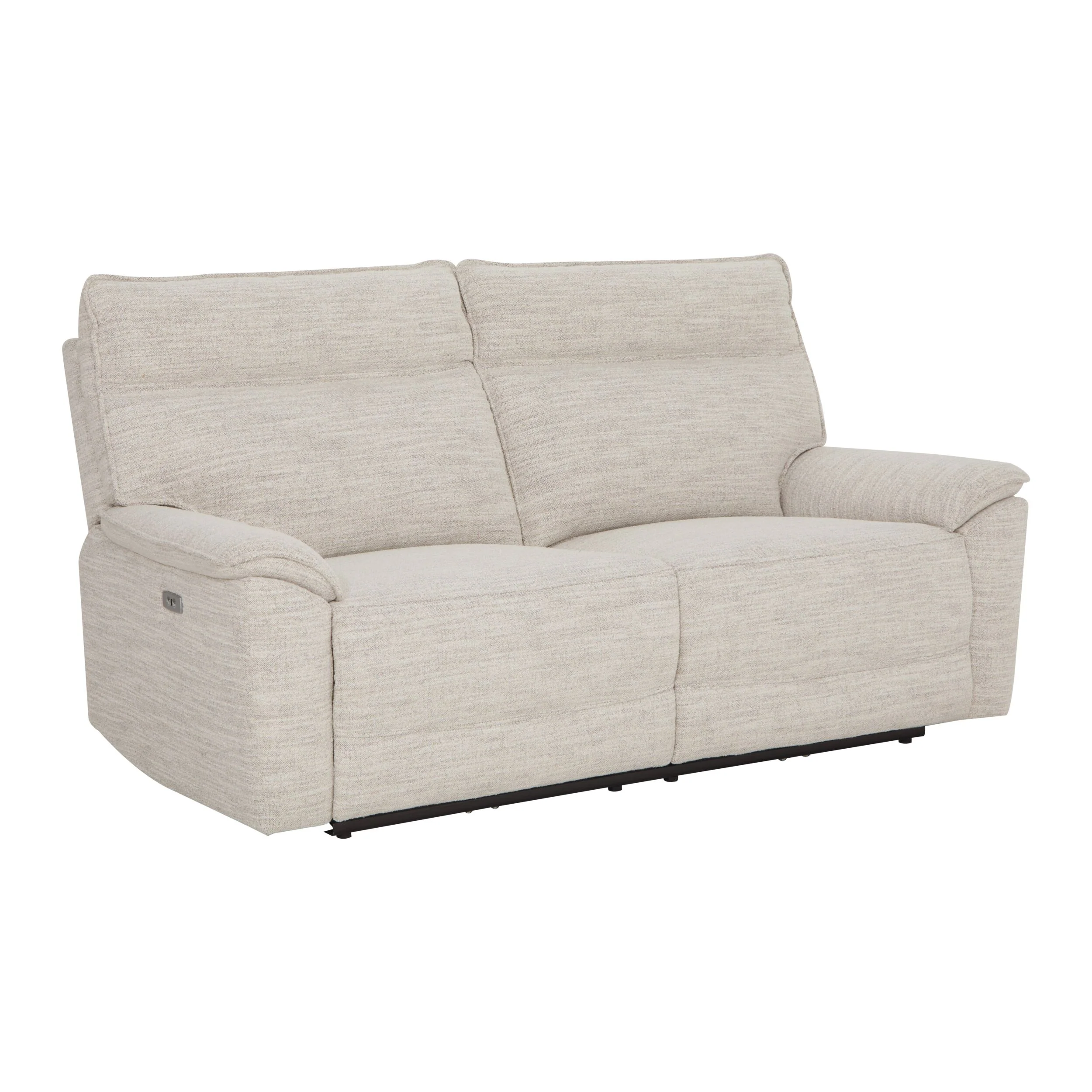 Dillon 3 Seater Recliner Natural Textured Slub - Image 2