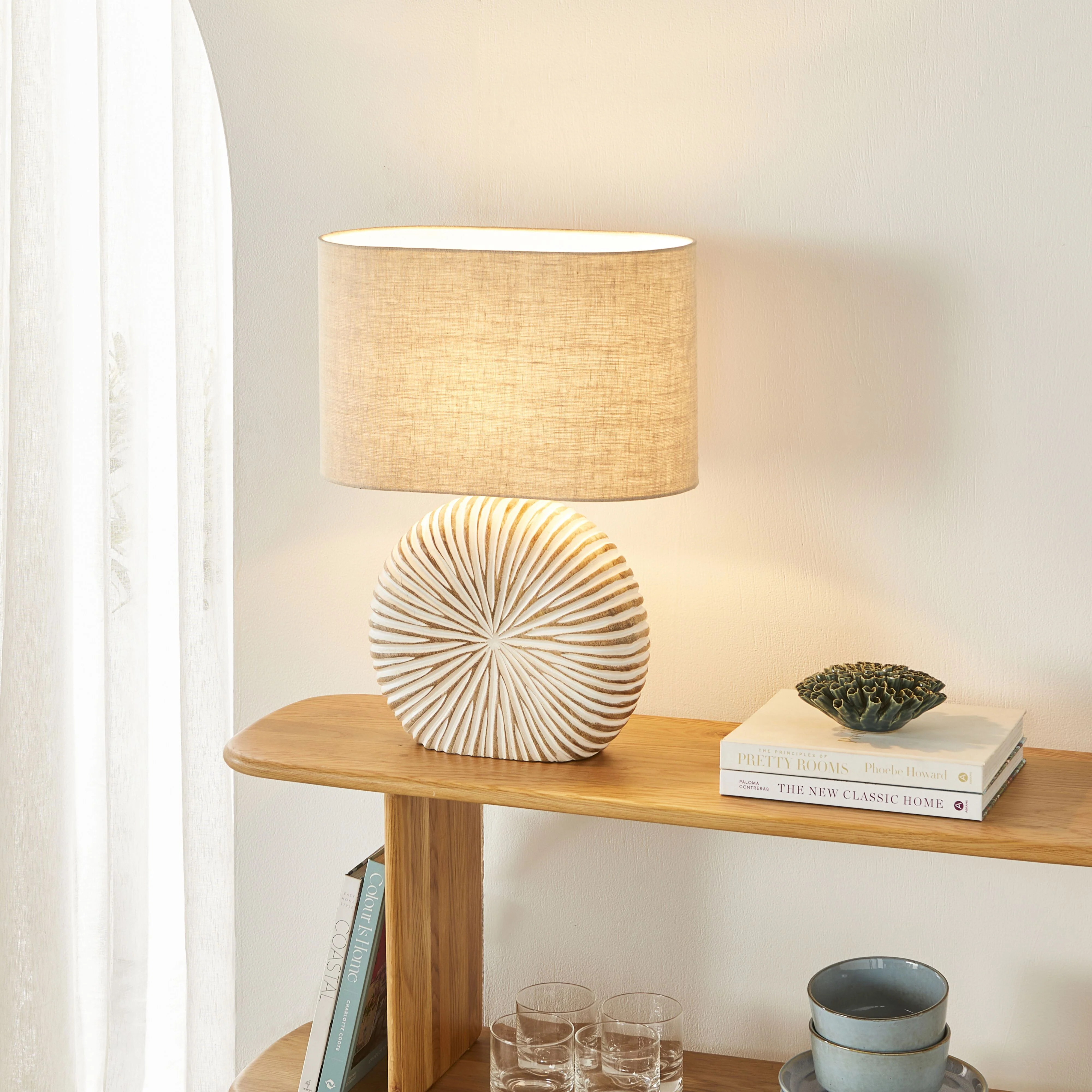 Dina Wooden Table Lamp 55cm - Image 6