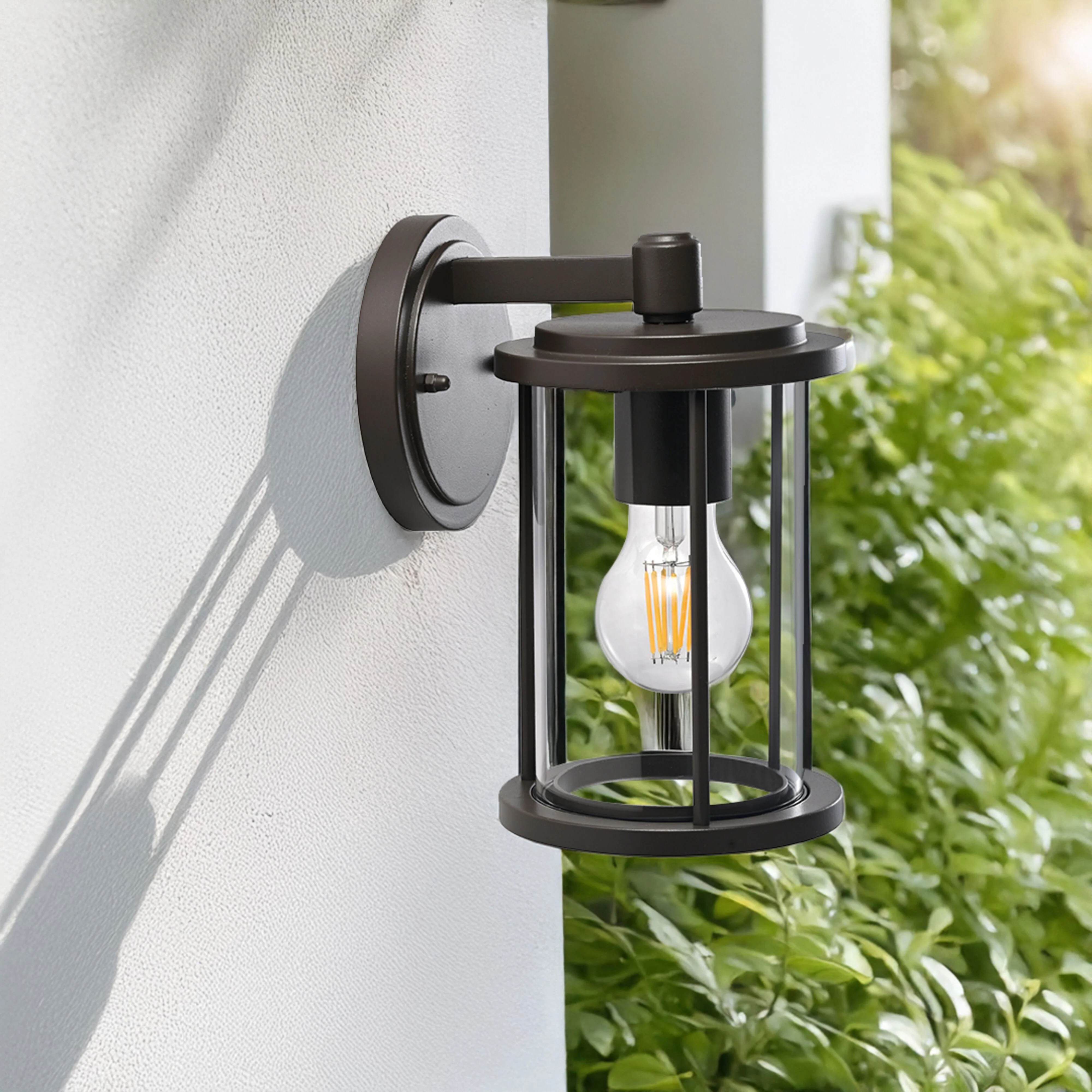 Dover 1 Light Exterior Wall Bracket Black - Image 4