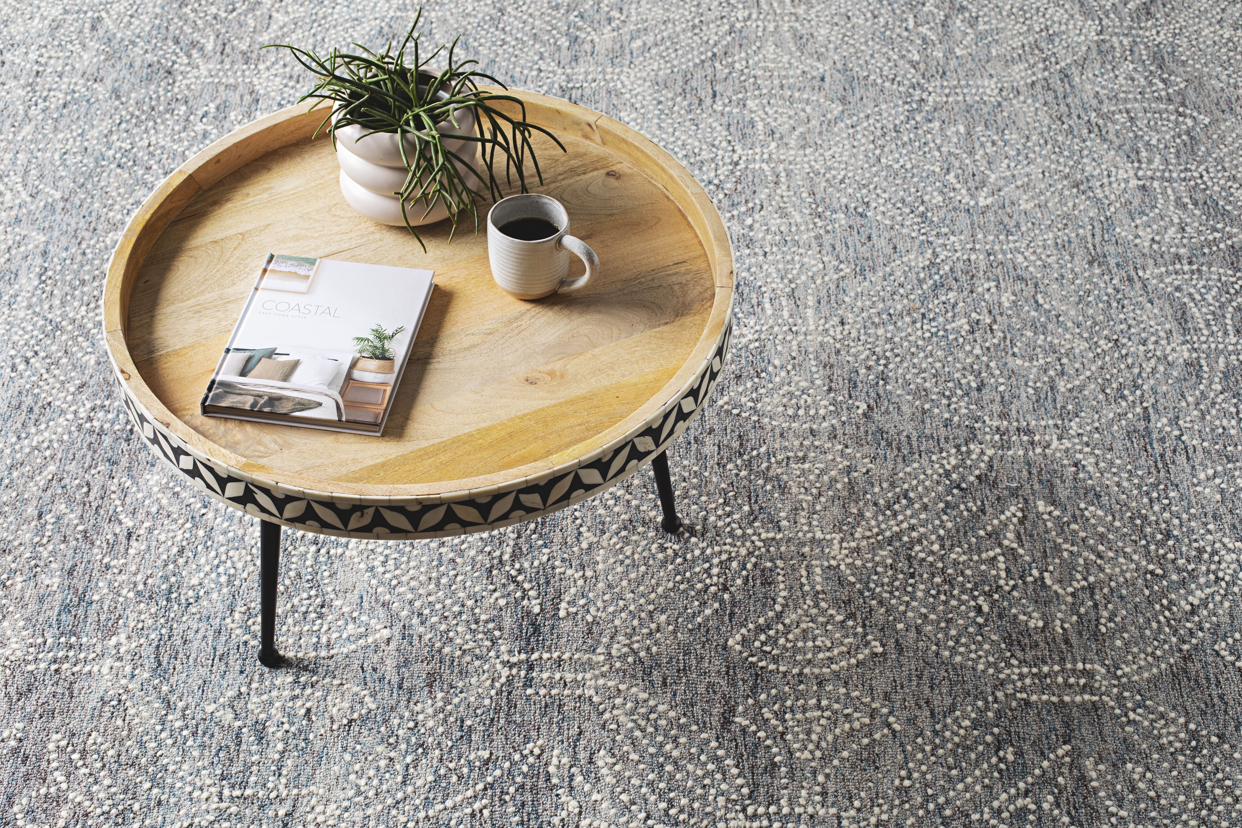 Dreamtime Hand Tufted Wool Grey Rug 300x240cm - Image 3