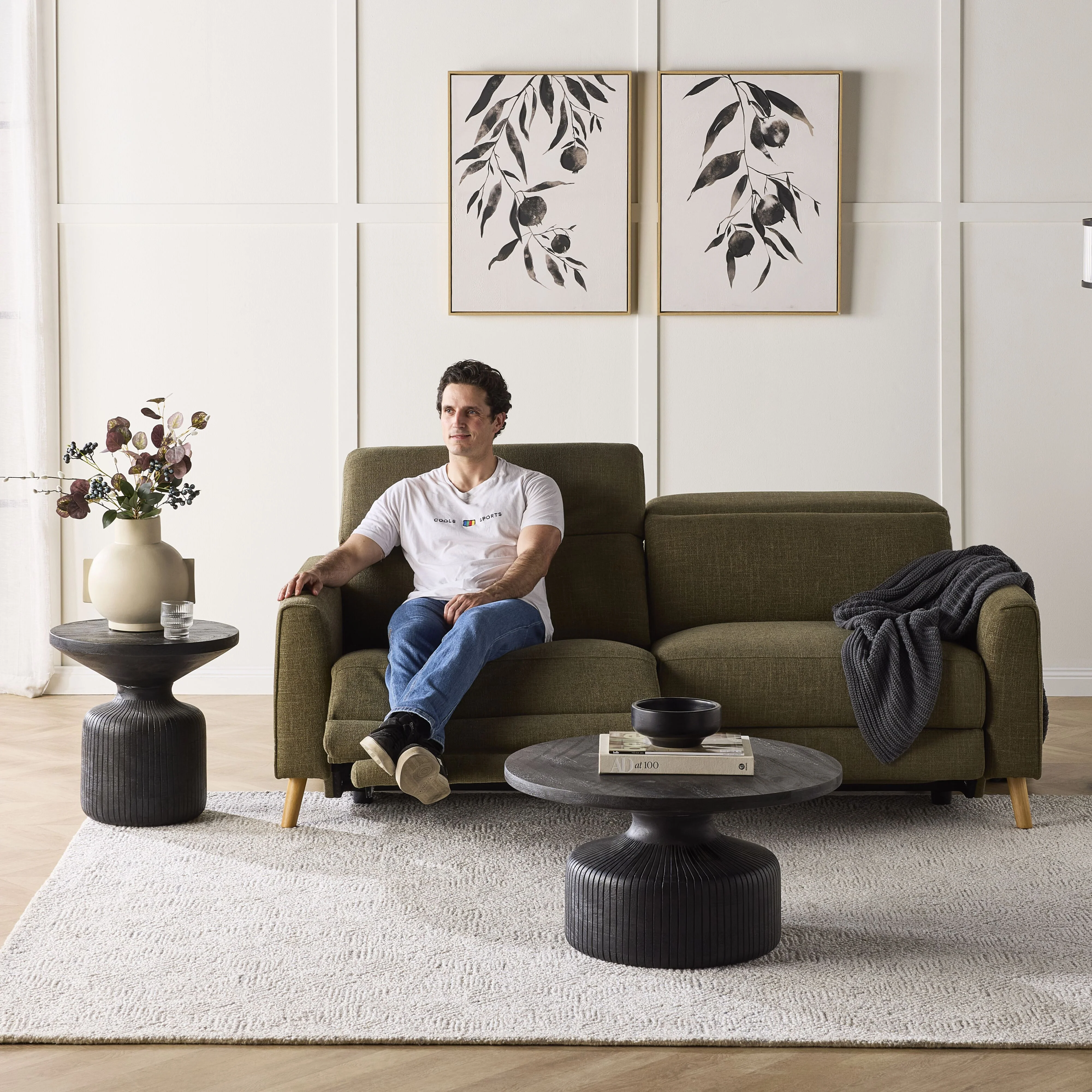 Dunaway 2 Seater Recliner Sofa Daintree Green - Image 12