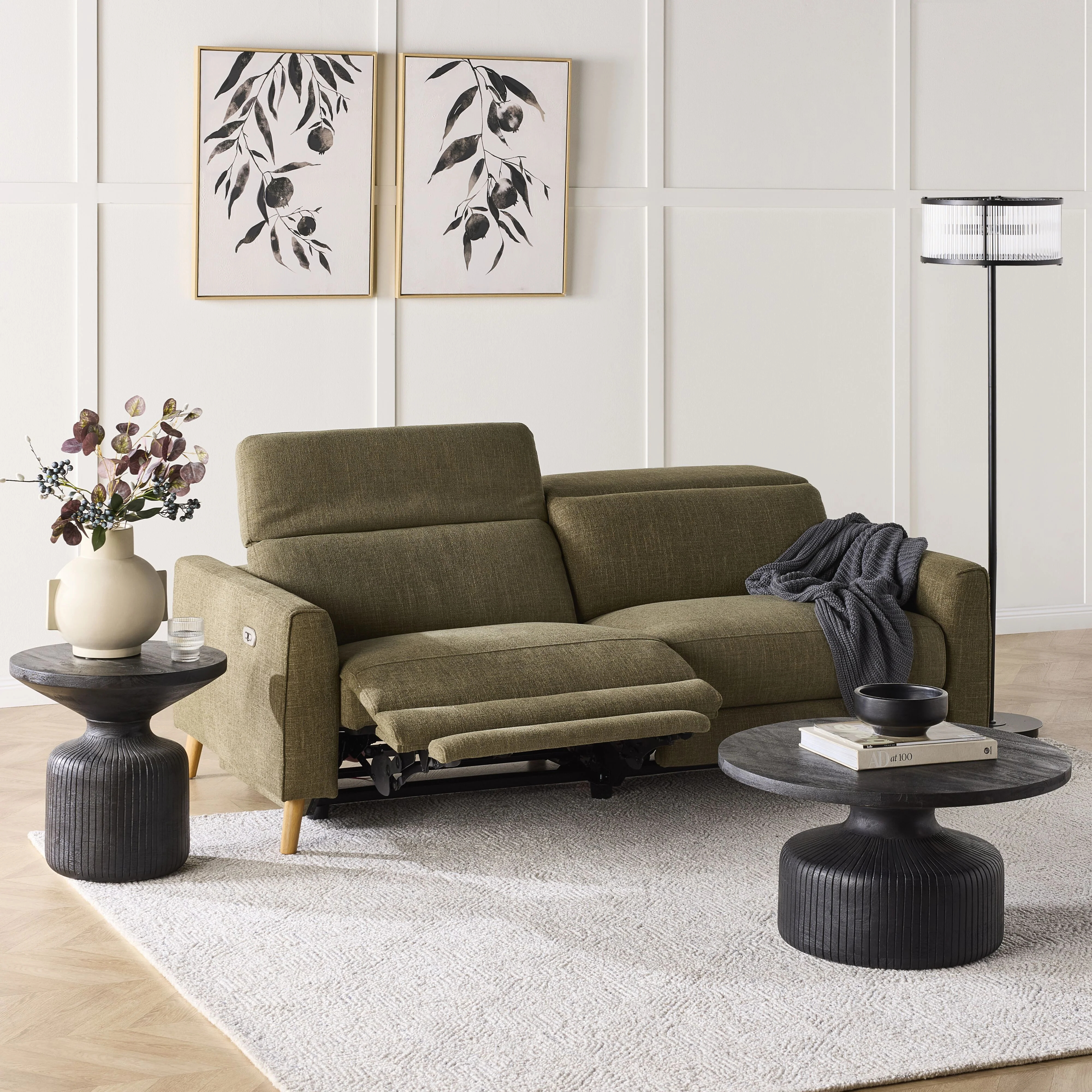 Dunaway 2 Seater Recliner Sofa Daintree Green - Image 15