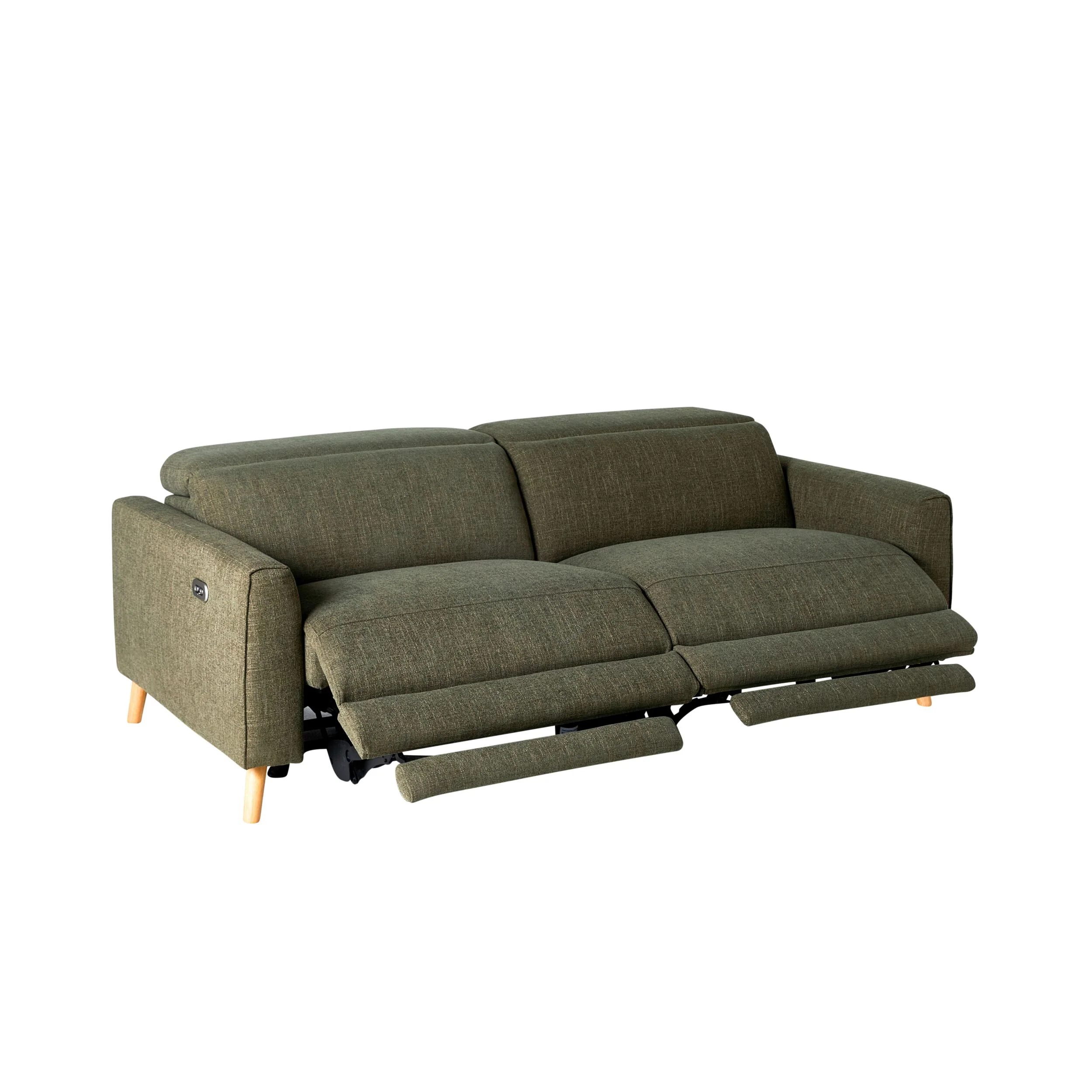 Dunaway 2 Seater Recliner Sofa Daintree Green - Image 3