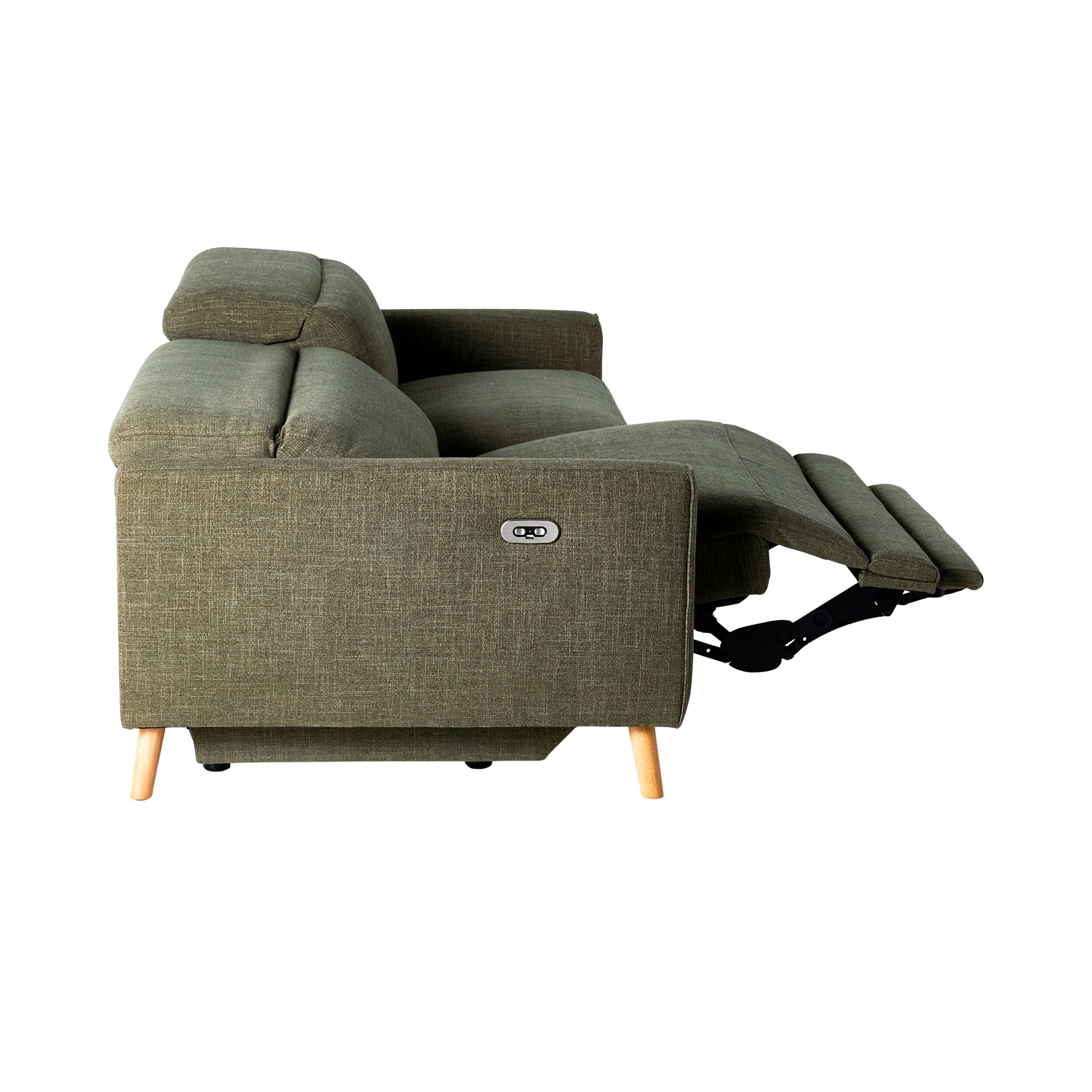 Dunaway 2 Seater Recliner Sofa Daintree Green - Image 7