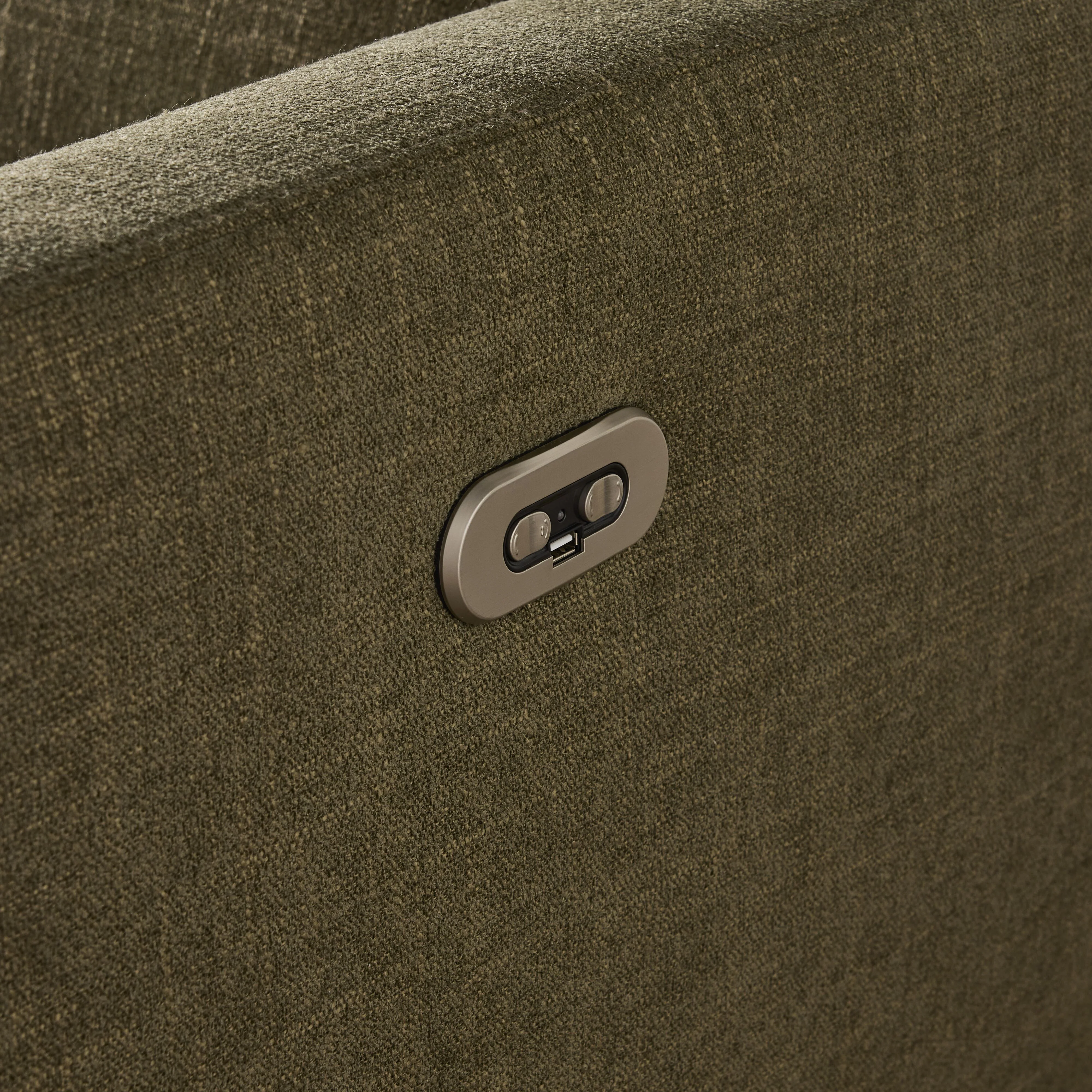 Dunaway 3 Seater Recliner Chaise Sofa Daintree Green - Image 14