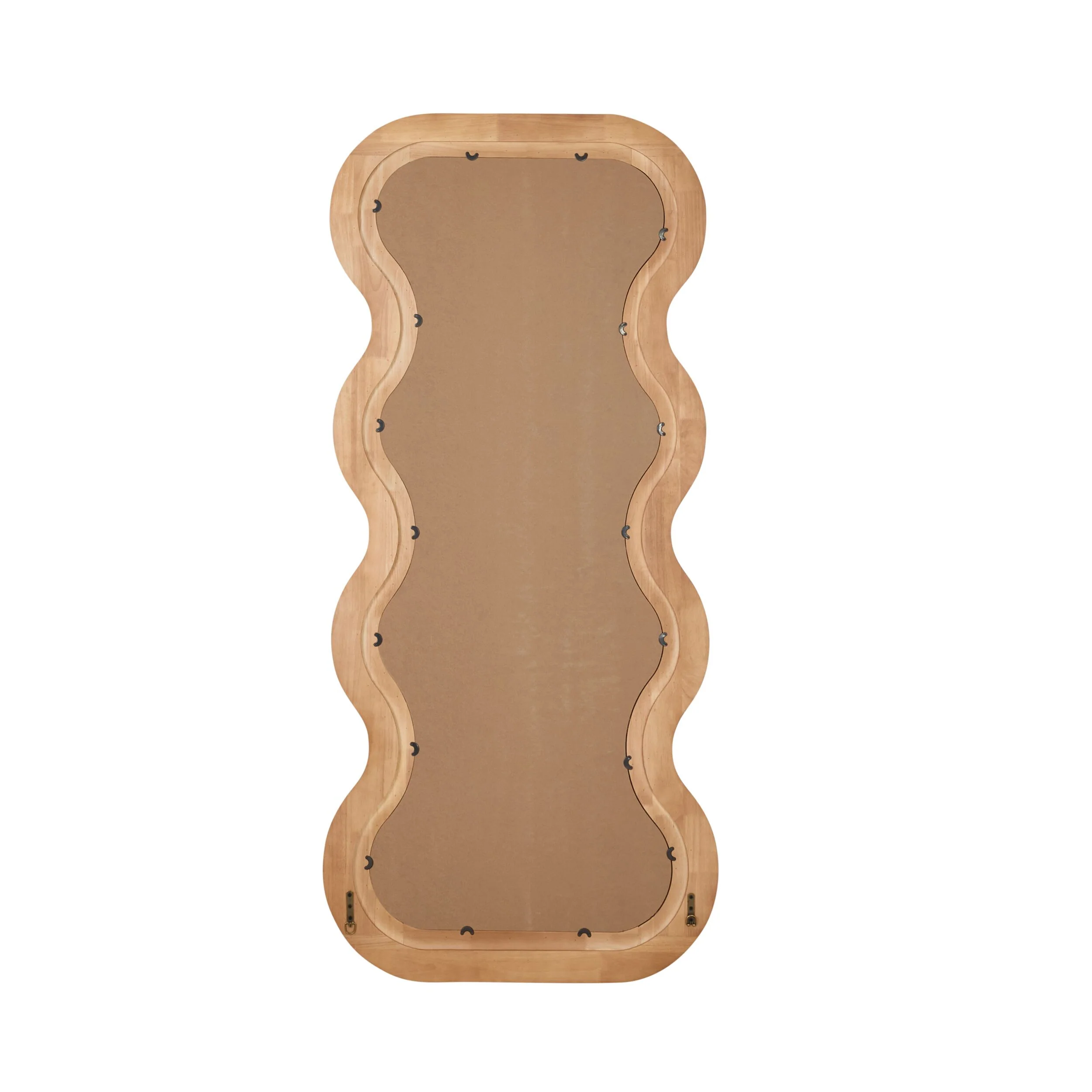 Echoes Scalloped Wooden Floor Mirror 81x182cm - Image 3