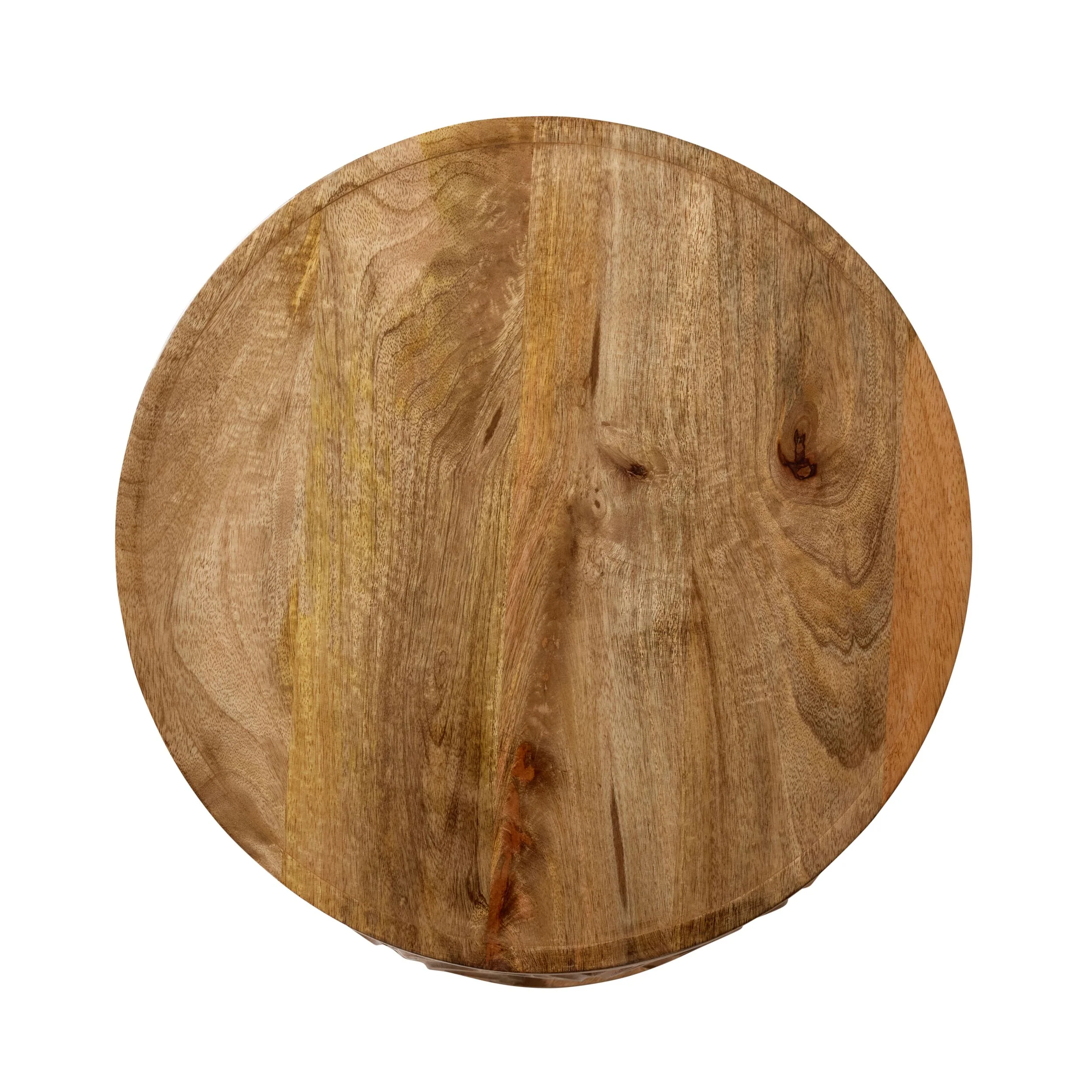 Eco Sole Carved Wooden Side Table Large 48cm - Image 3