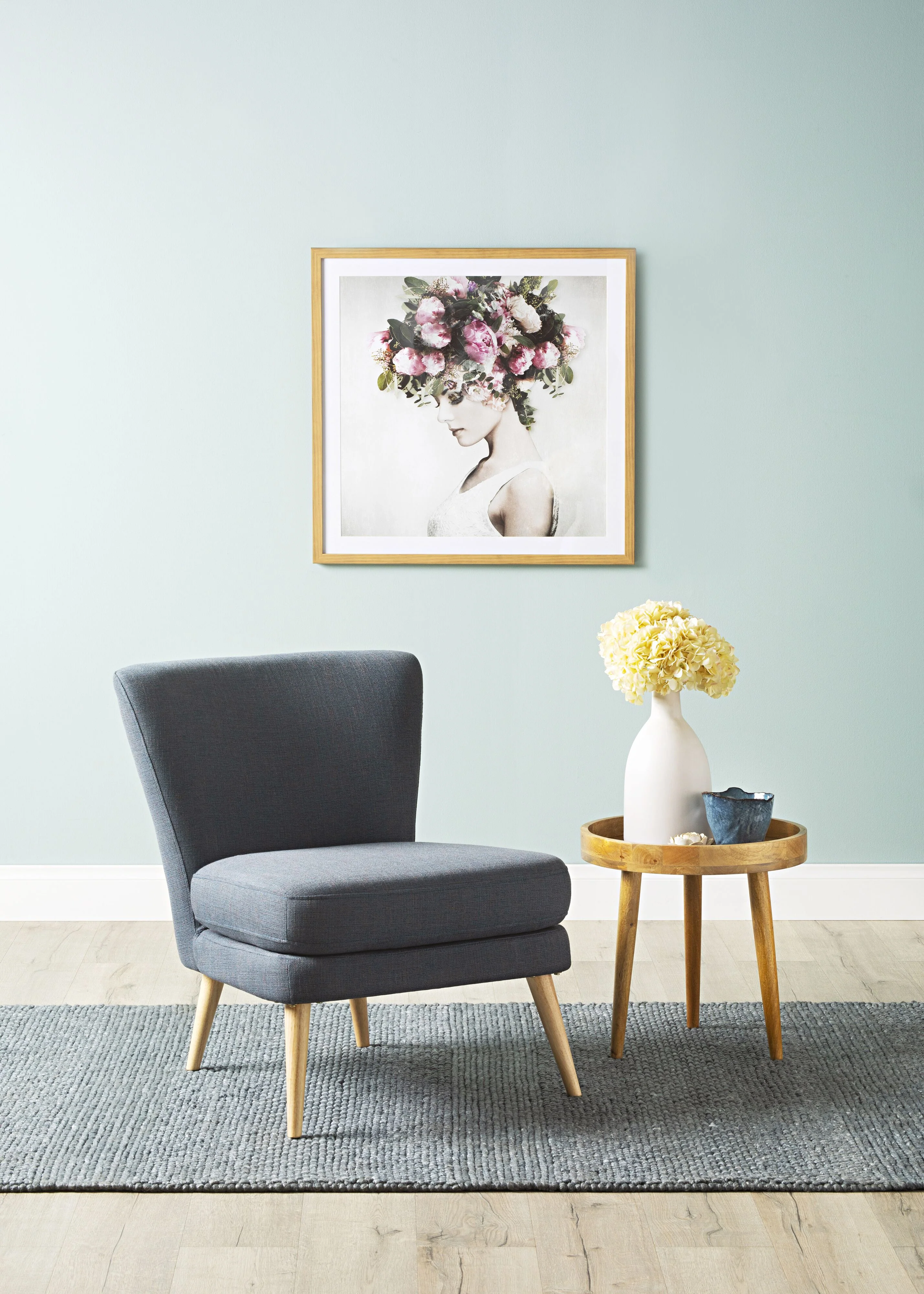 Eco Sole Flower Round Tray Table 47x46cm - Image 4