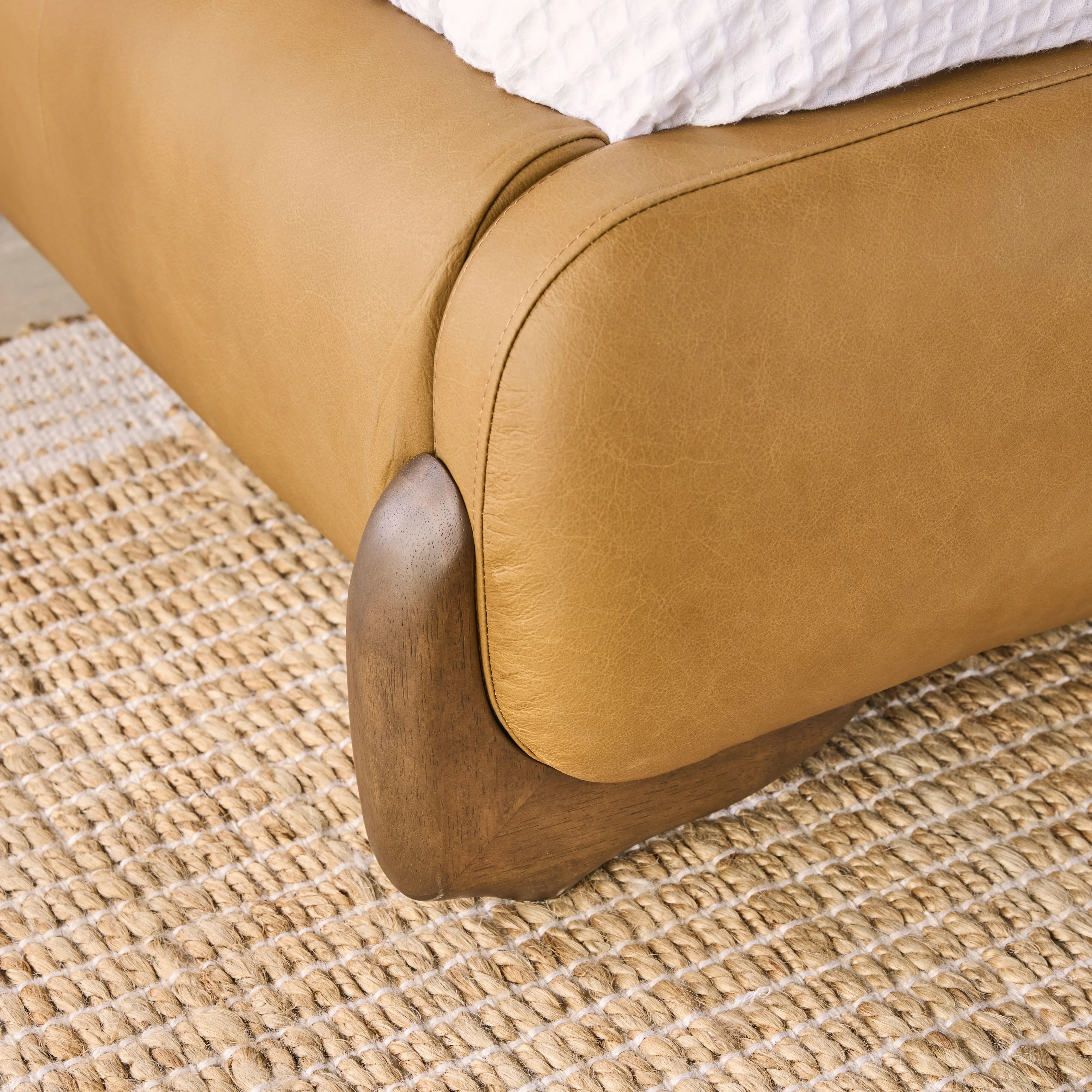 Eden Leather Queen Bed - Image 11