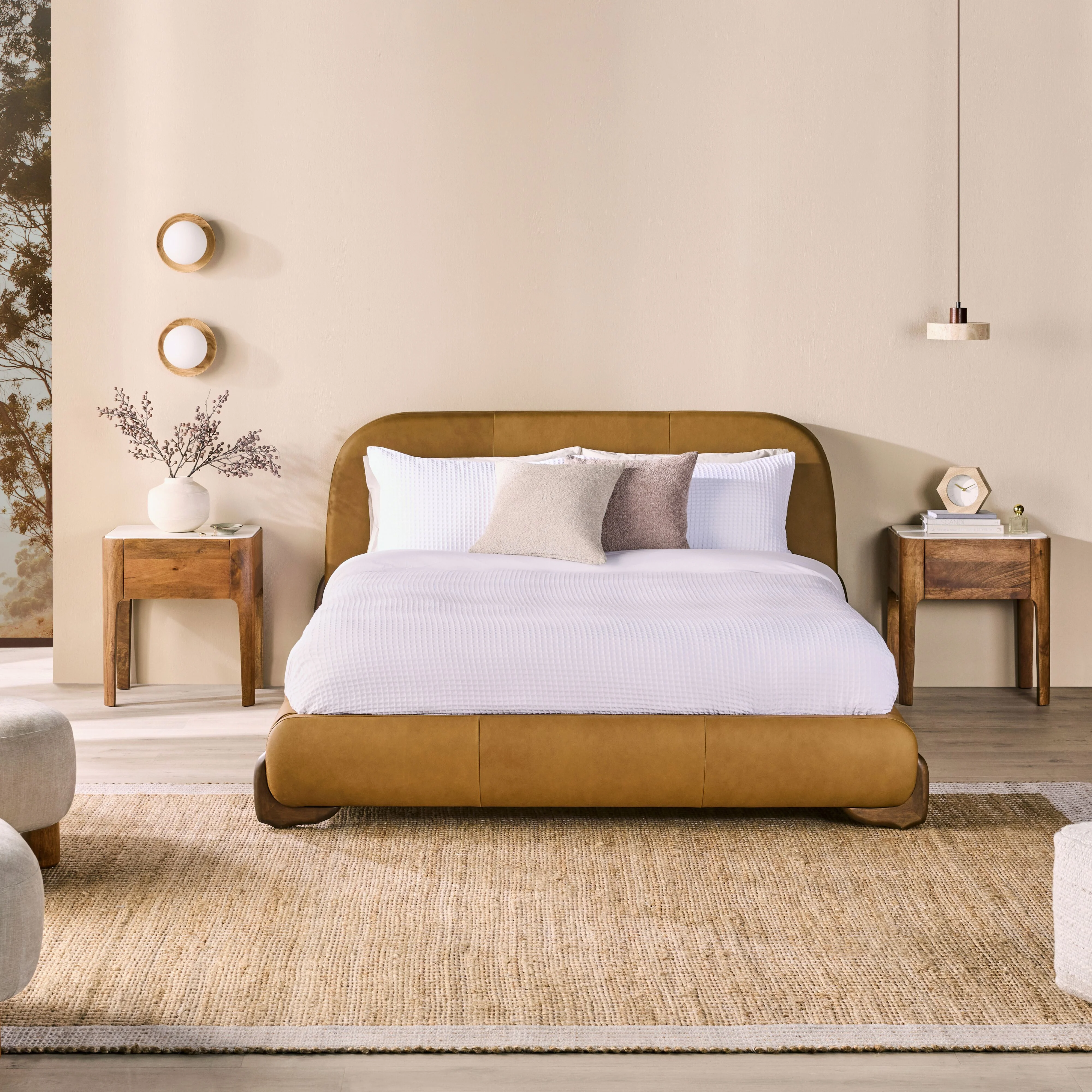 Eden Leather Queen Bed - Image 8