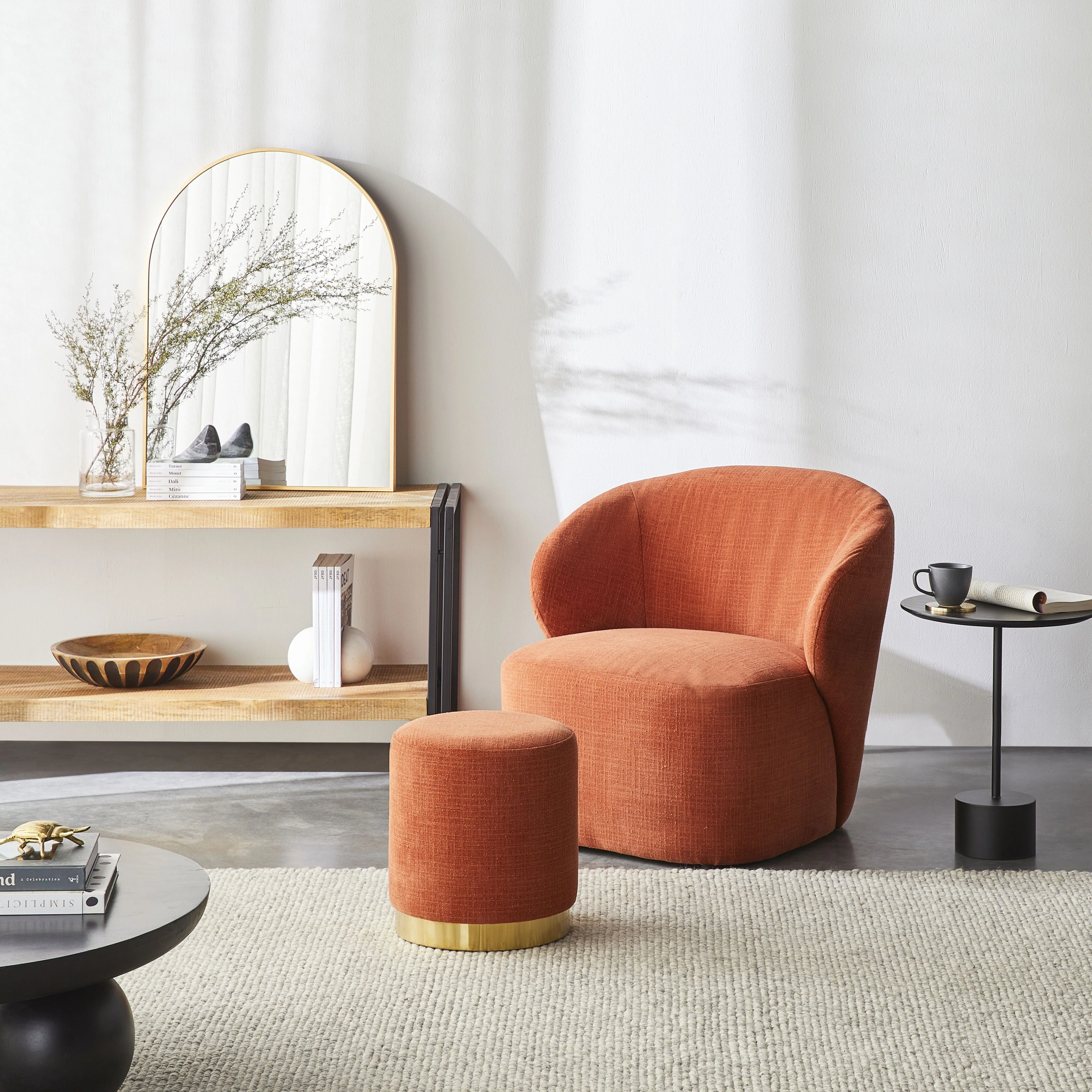 Edie Occasional Chair Solace Tangerine - Image 6