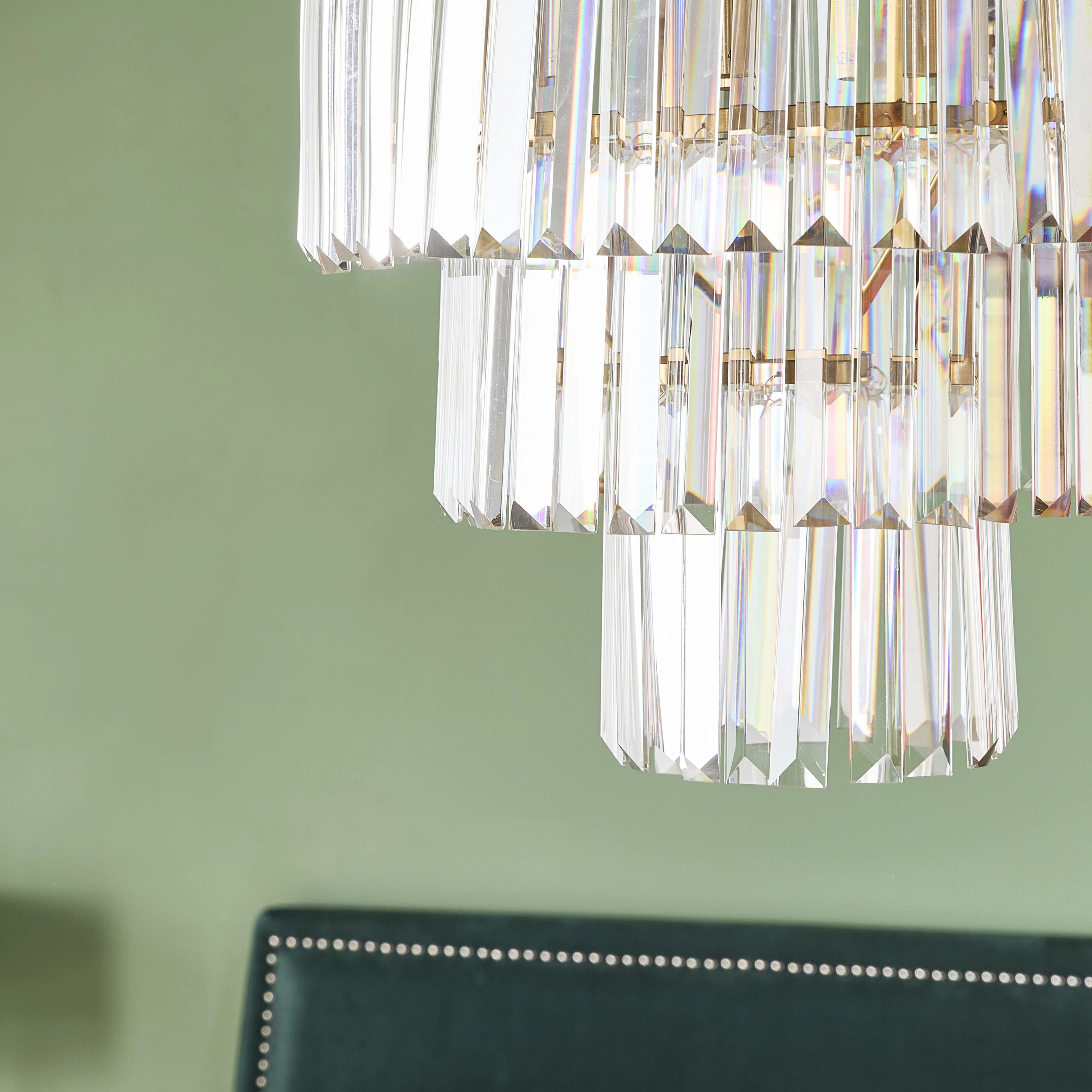 Edith 3 Light Crystal Chandelier 42x52cm - Image 4