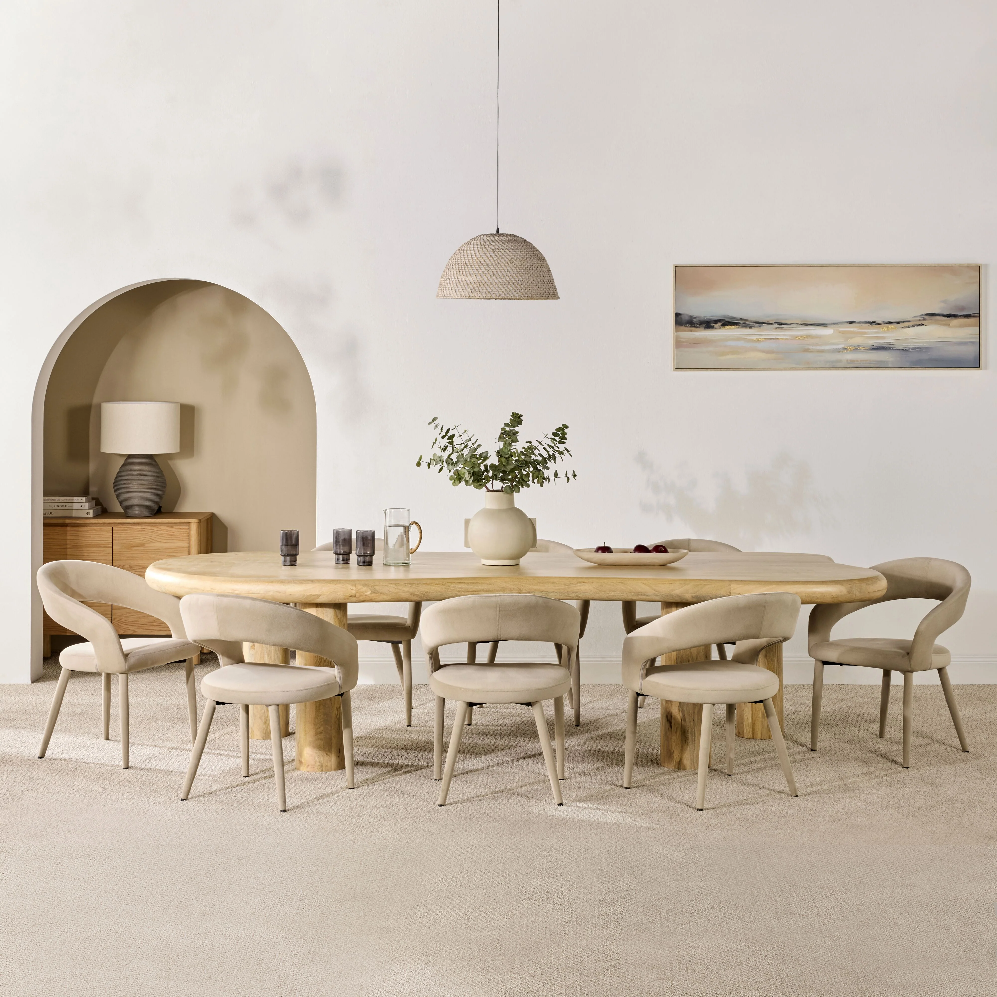 Elara Dining Table Light Oak 300cm - Image 7