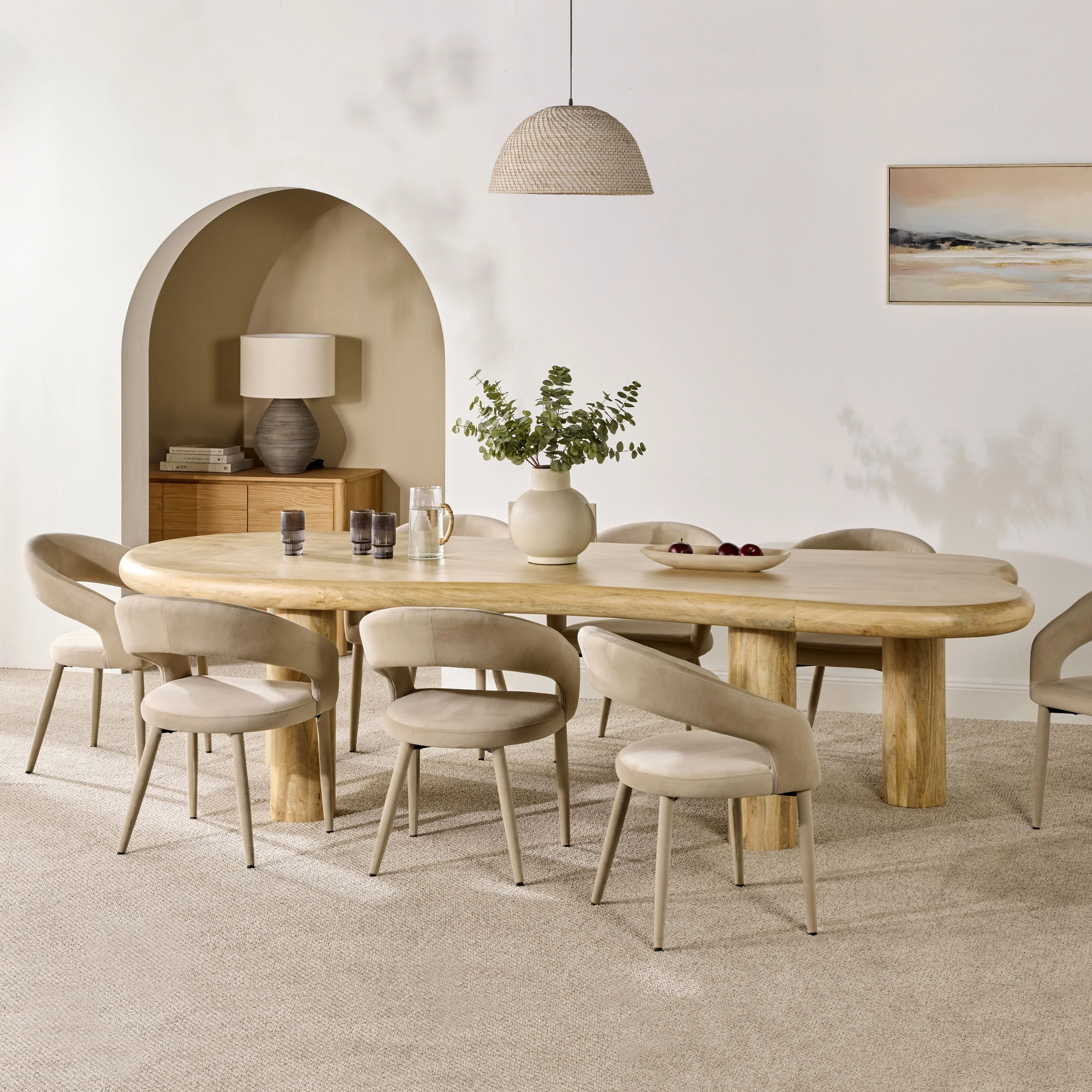 Elara Dining Table Light Oak 300cm - Image 8