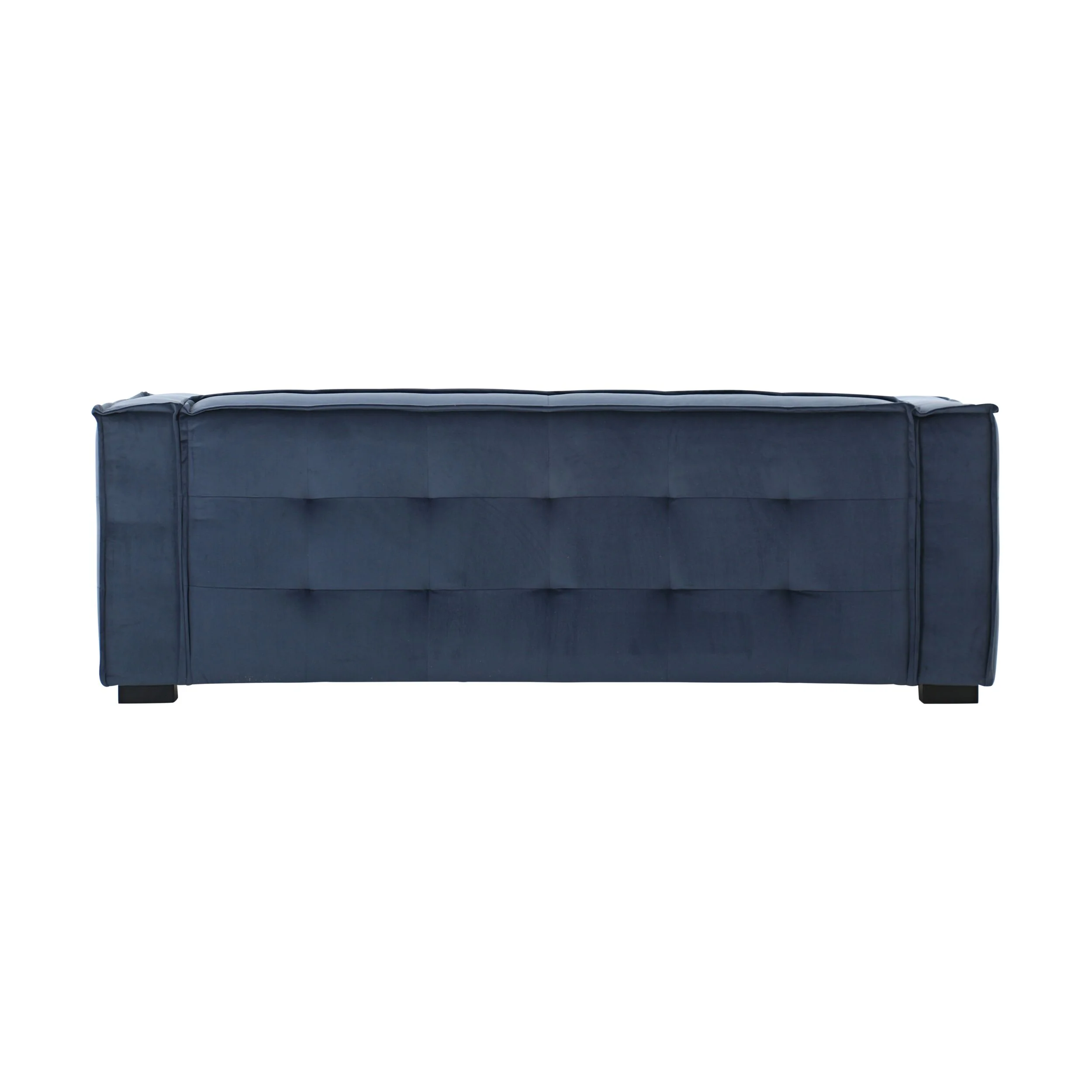 Elementa 3 Seater Velvet Sofa Sapphire Blue C-044 - Image 3