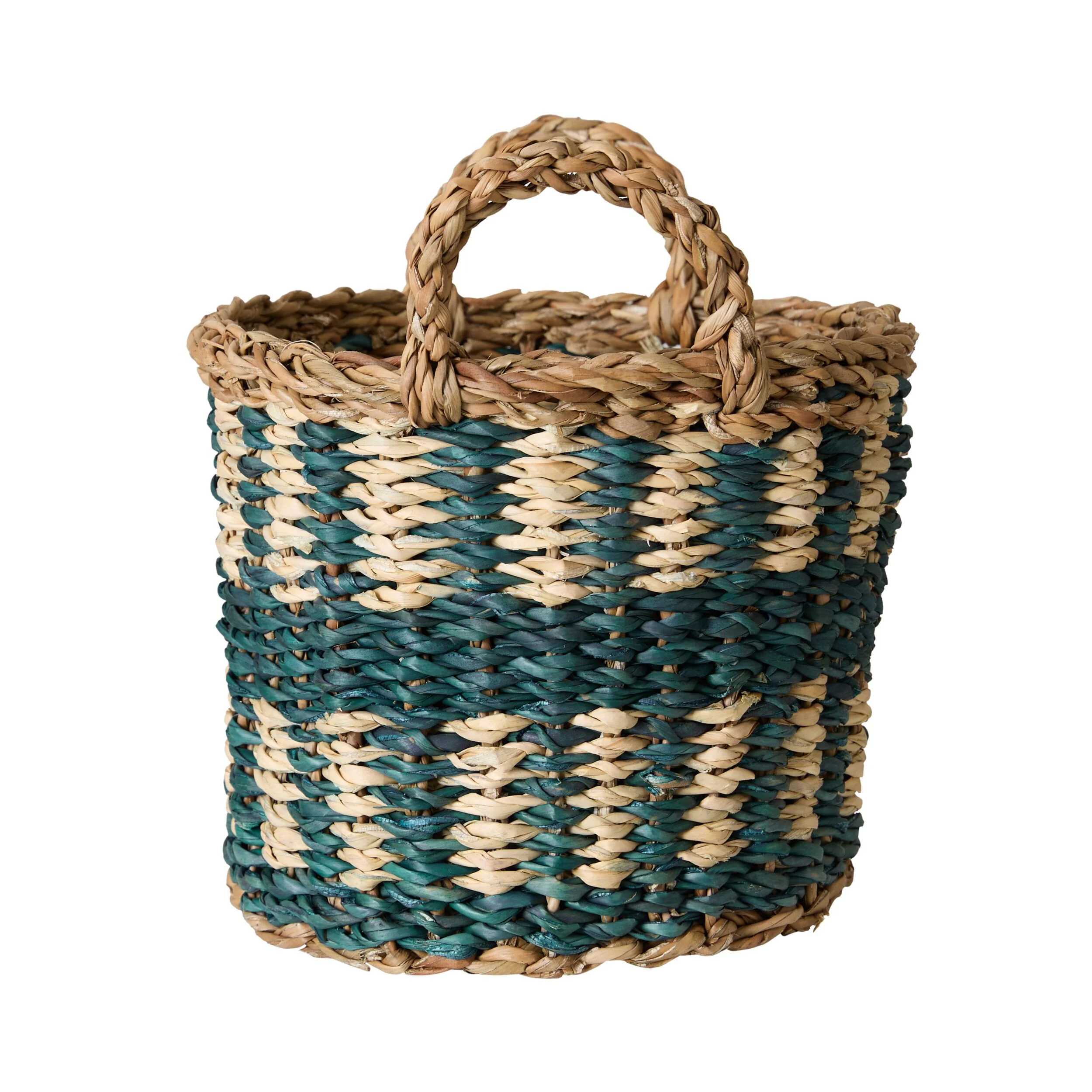 Elira Stripe Basket with Handles - Image 2