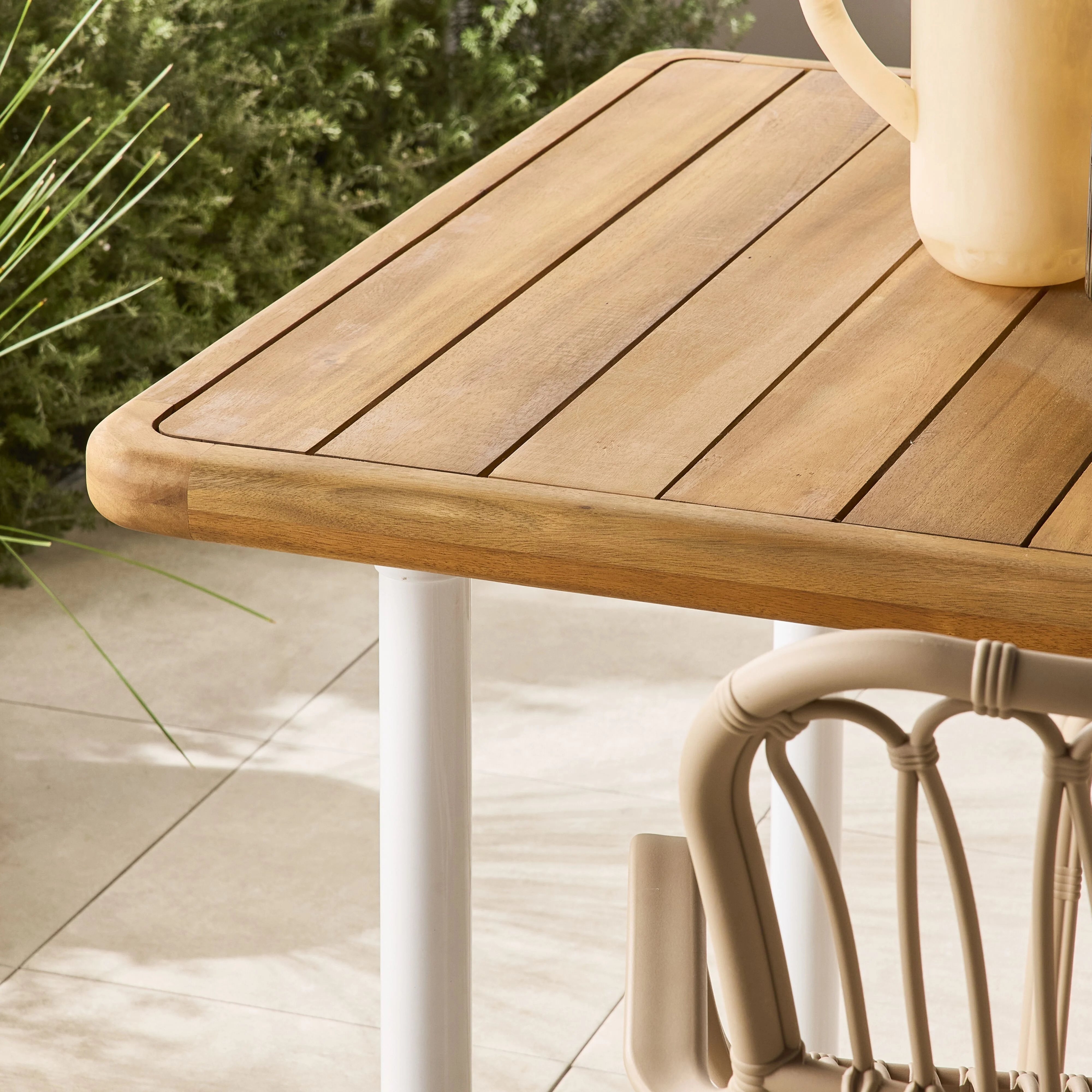 Ellie Outdoor Dining Table 260cm White - Image 7