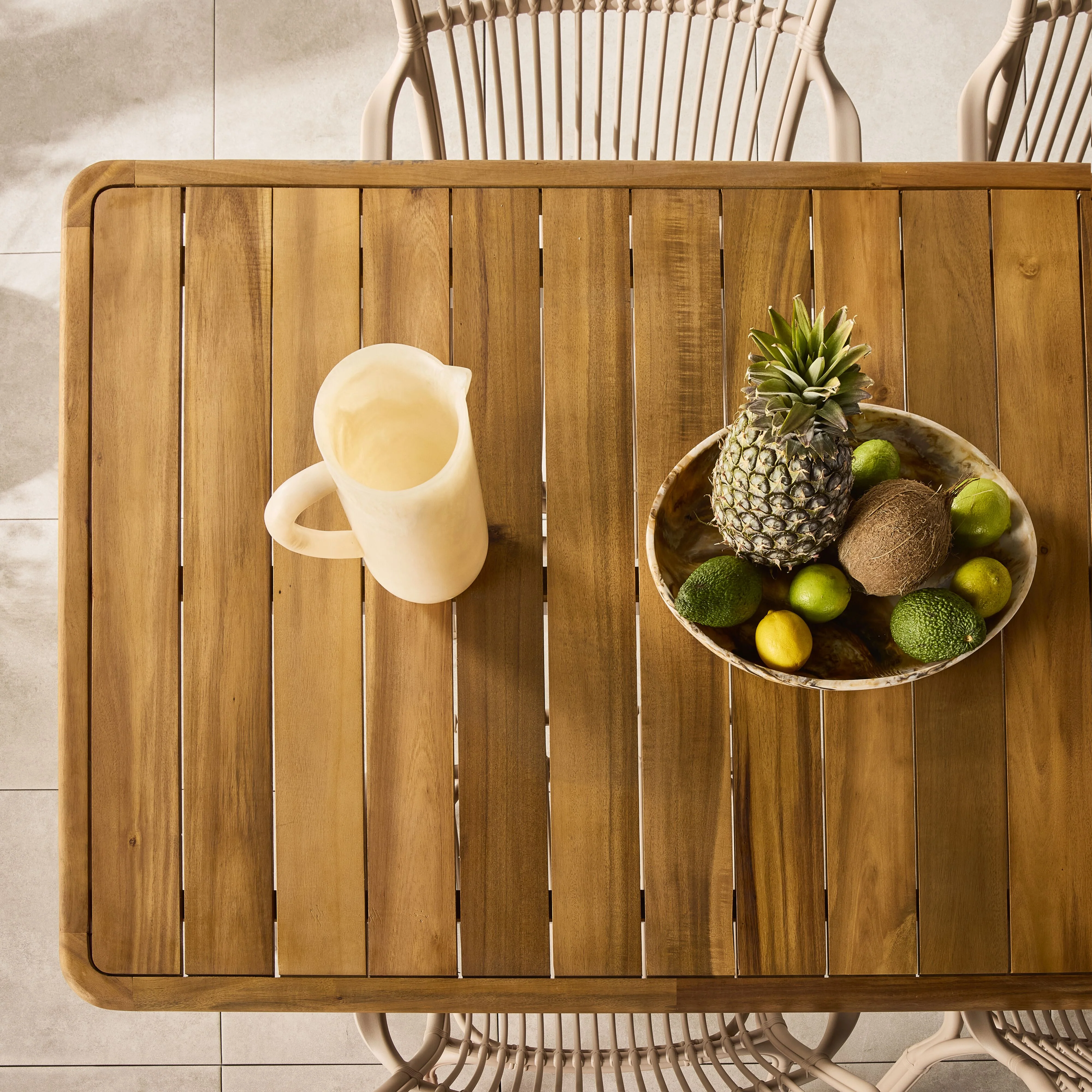 Ellie Outdoor Dining Table 260cm White - Image 8