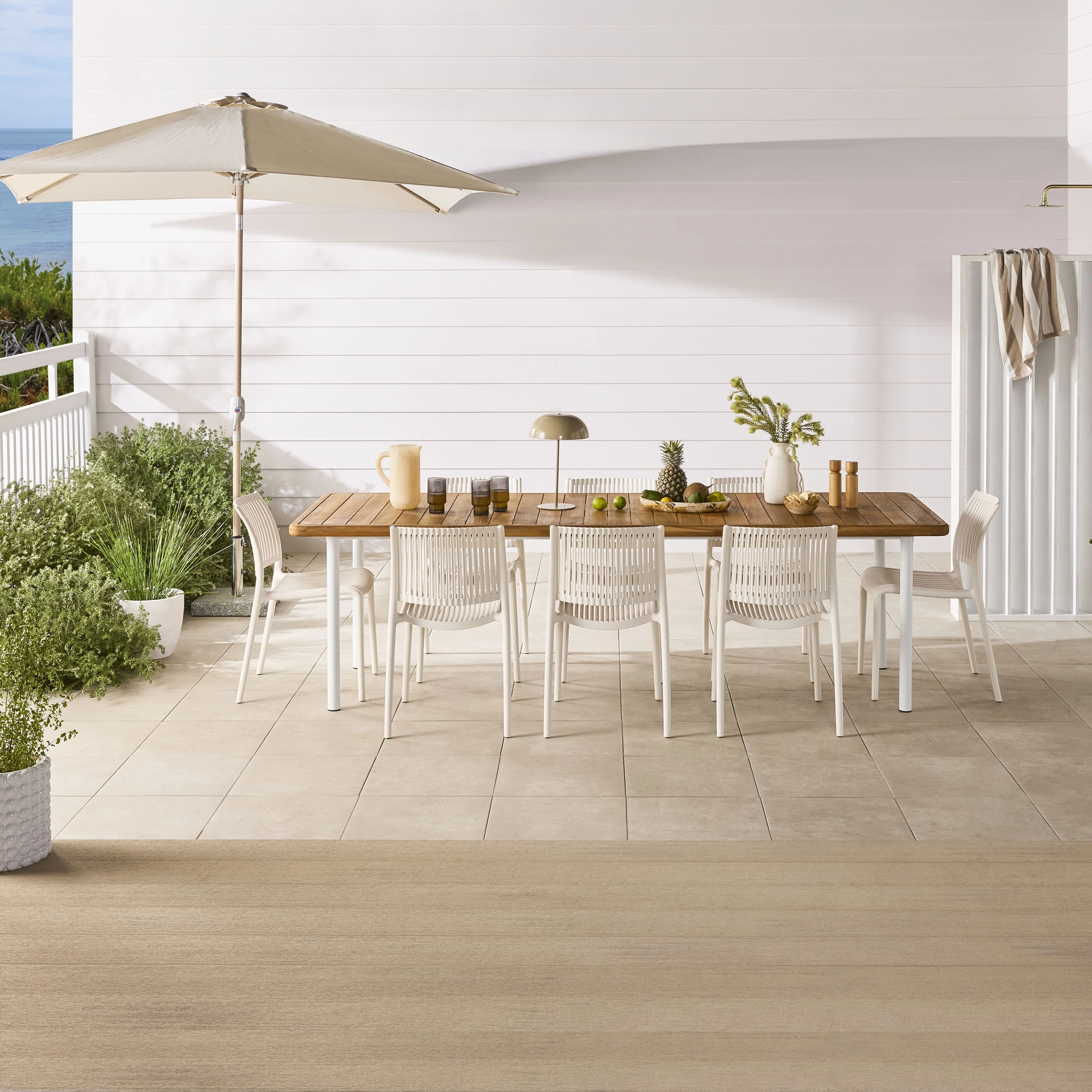 Ellie Outdoor Dining Table 260cm White - Image 9