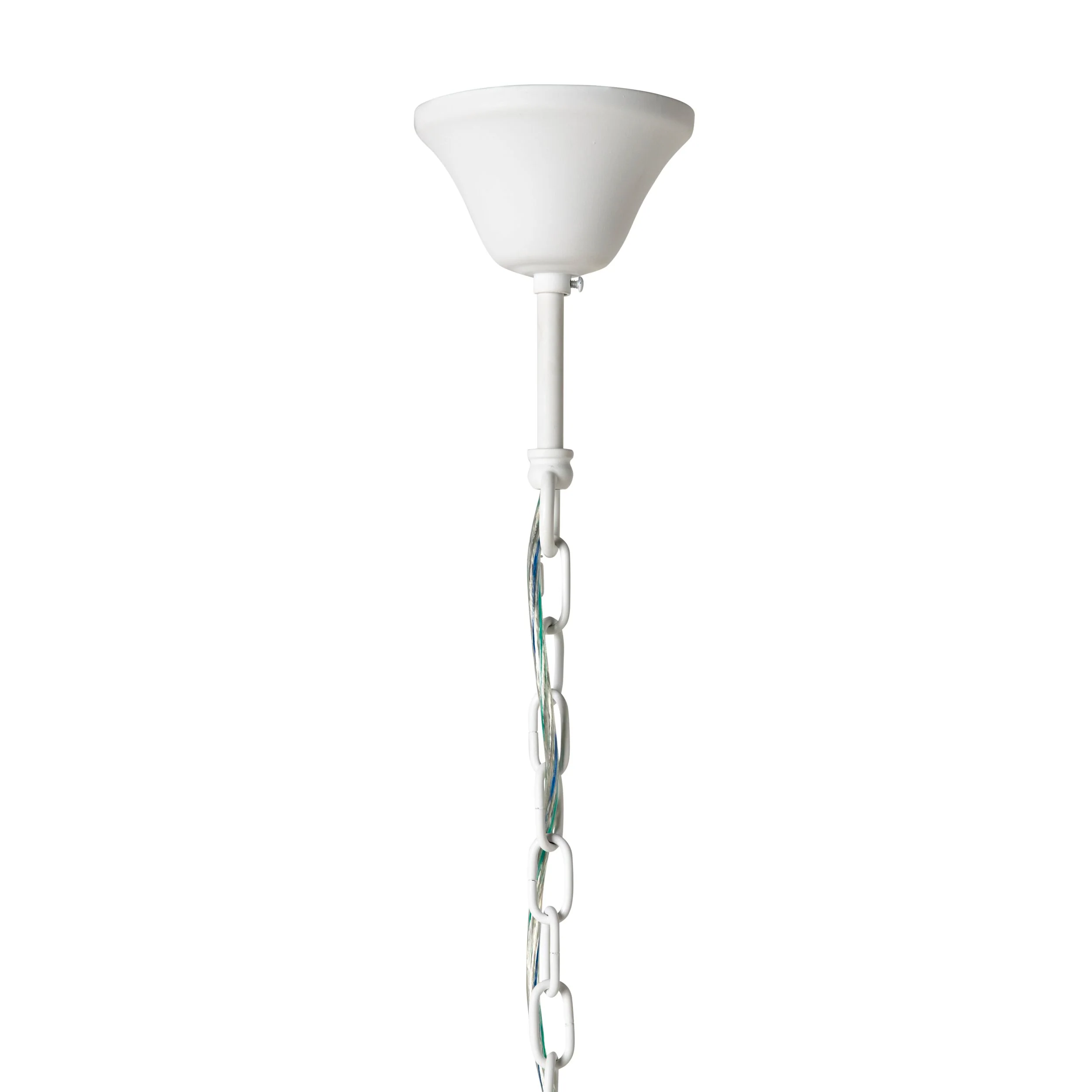 Ellina White Floral 3 Light Chandelier - Image 4